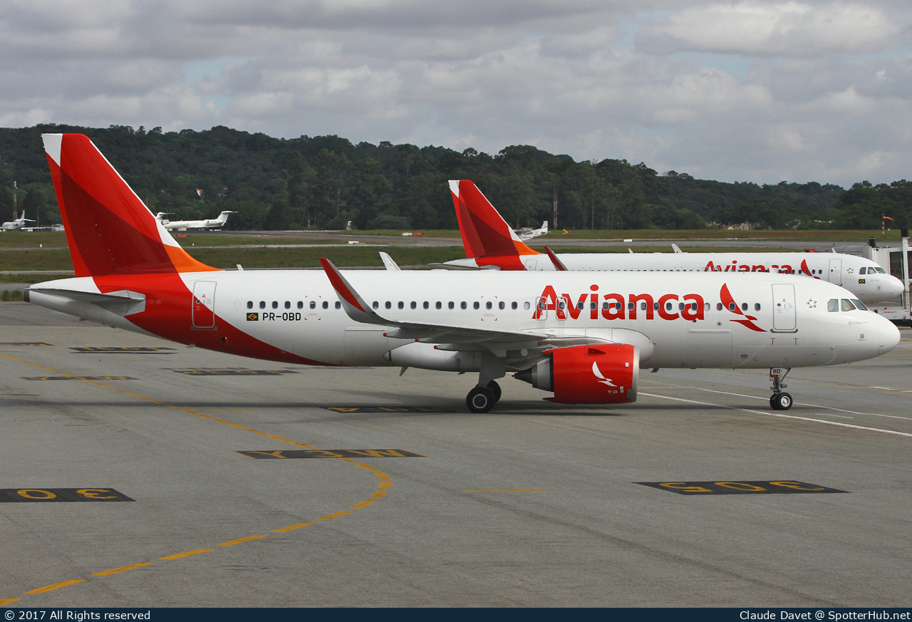 Photo of PR-OBD - Airbus A320-251N operated by Avianca Brasil