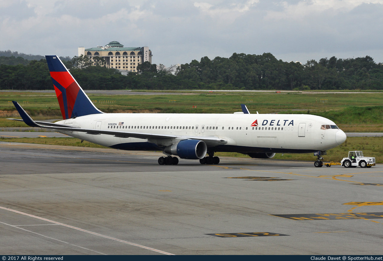 Photo of N180DN - Boeing 767-332(ER) operated by Delta Air Lines