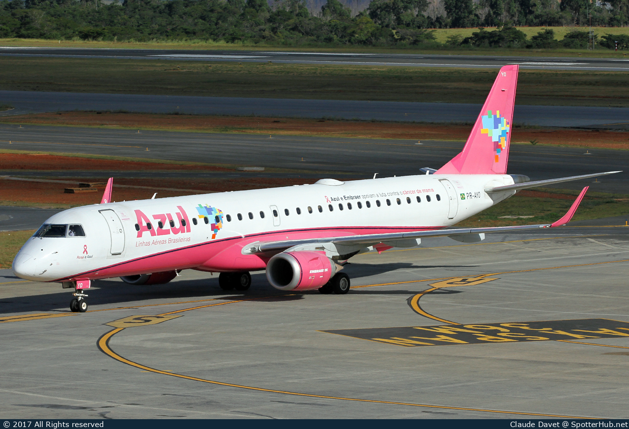 Photo of PR-AYO - Embraer ERJ-195LR operated by Azul