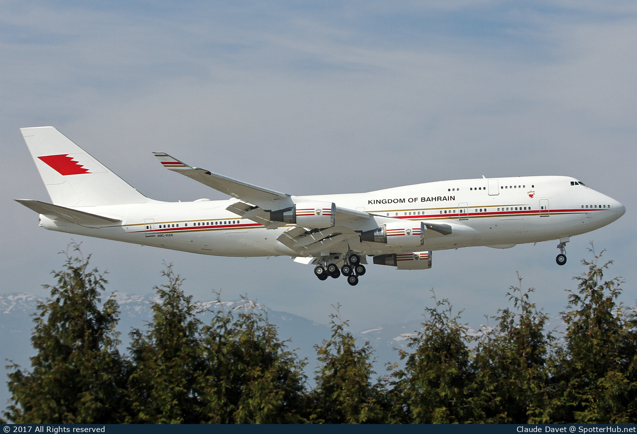 Photo of A9C-HAK - Boeing 747-4F6 operated by Bahrain Royal Flight