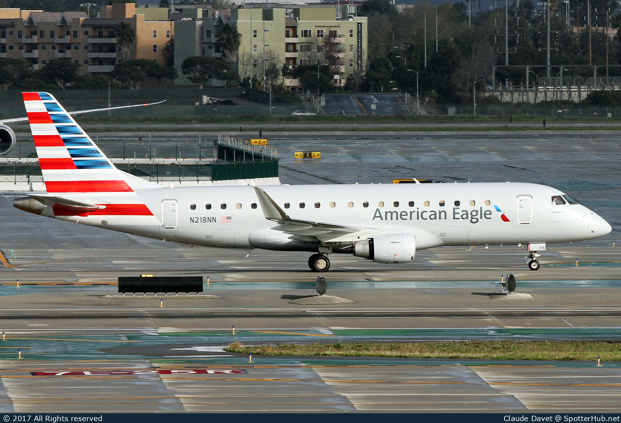 Photo of N218NN - Embraer ERJ-175LR operated by American Eagle (opb Compass Airlines)