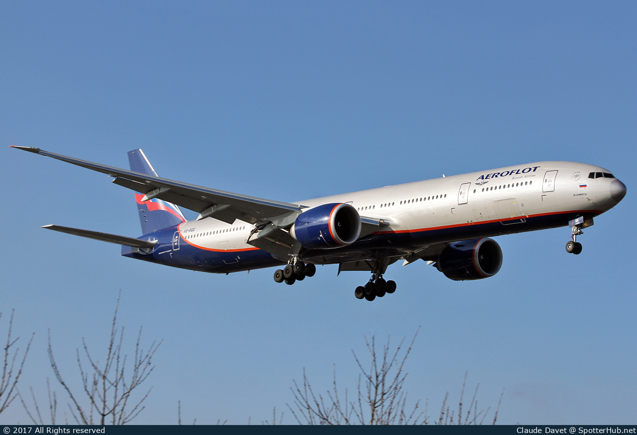 Photo of VQ-BQE - Boeing 777-3M0(ER) operated by Aeroflot