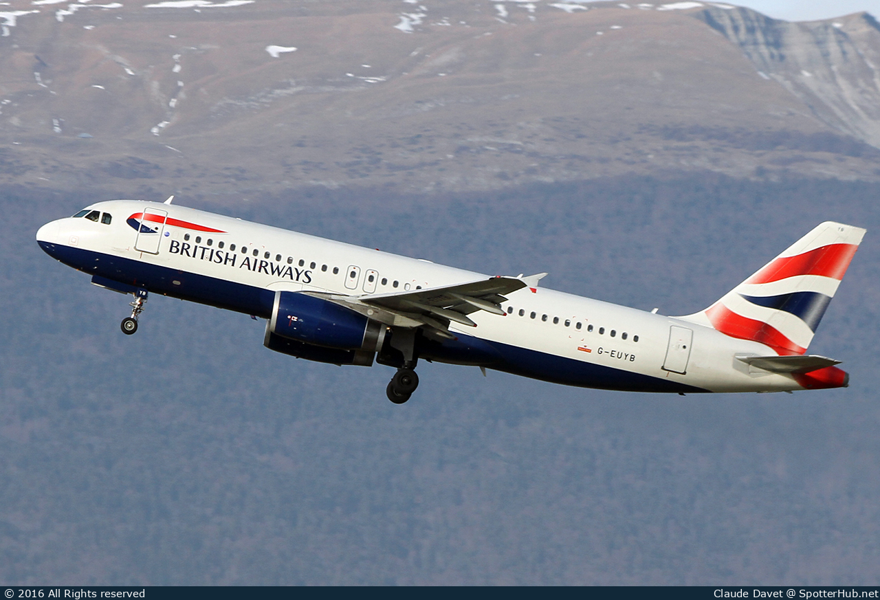 Photo of G-EUYB - Airbus A320-232 operated by British Airways