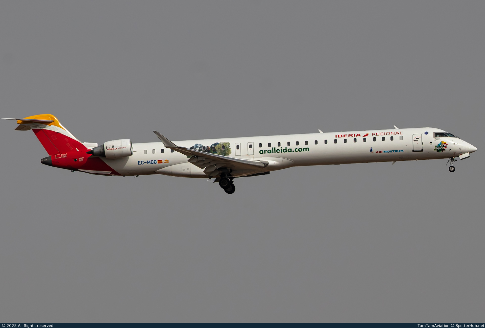 Photo of EC-MQQ - Bombardier CRJ-1000 operated by Iberia Regional (opb Air Nostrum)