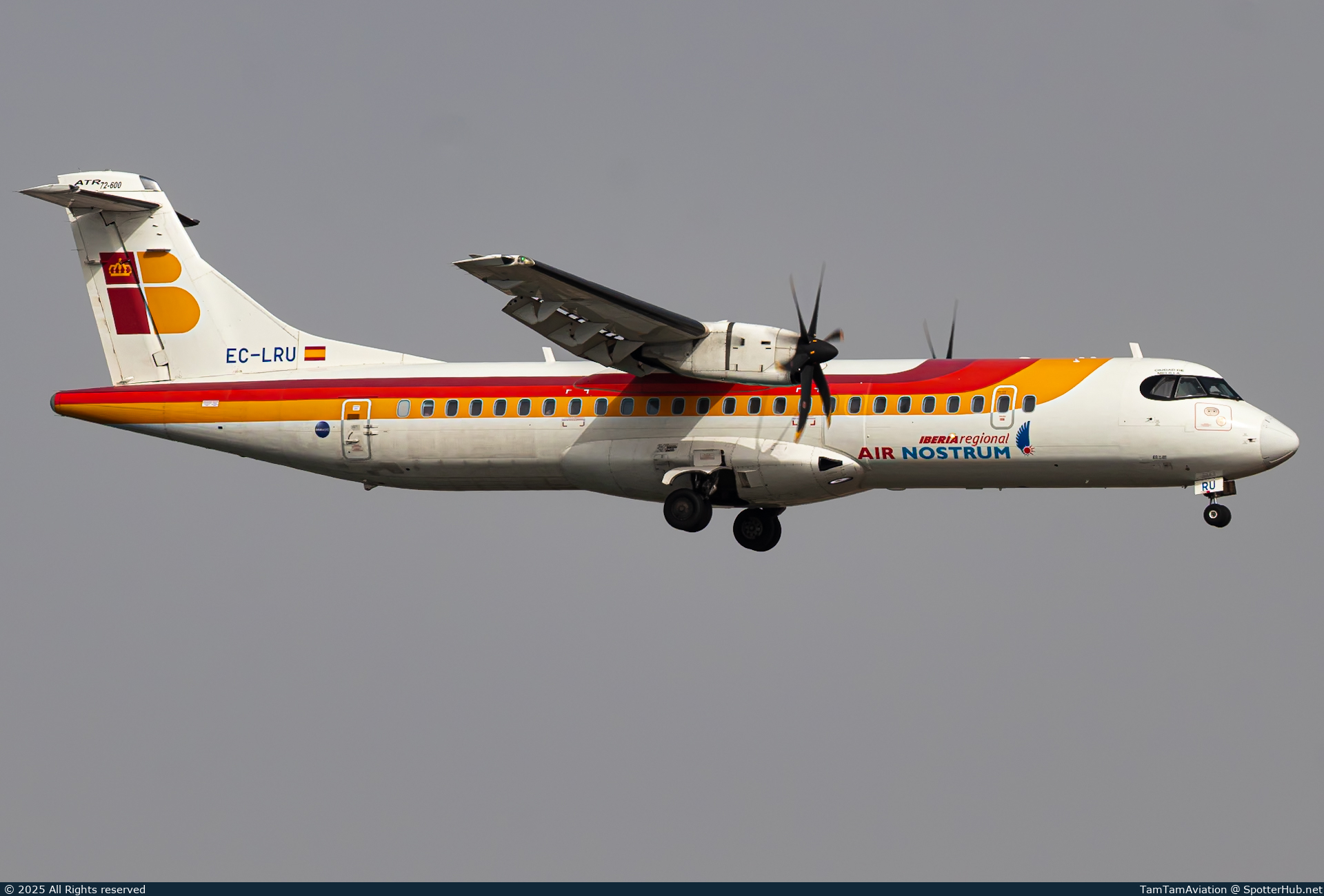 Photo of EC-LRU - ATR 72-600 operated by Iberia Regional (opb Air Nostrum)