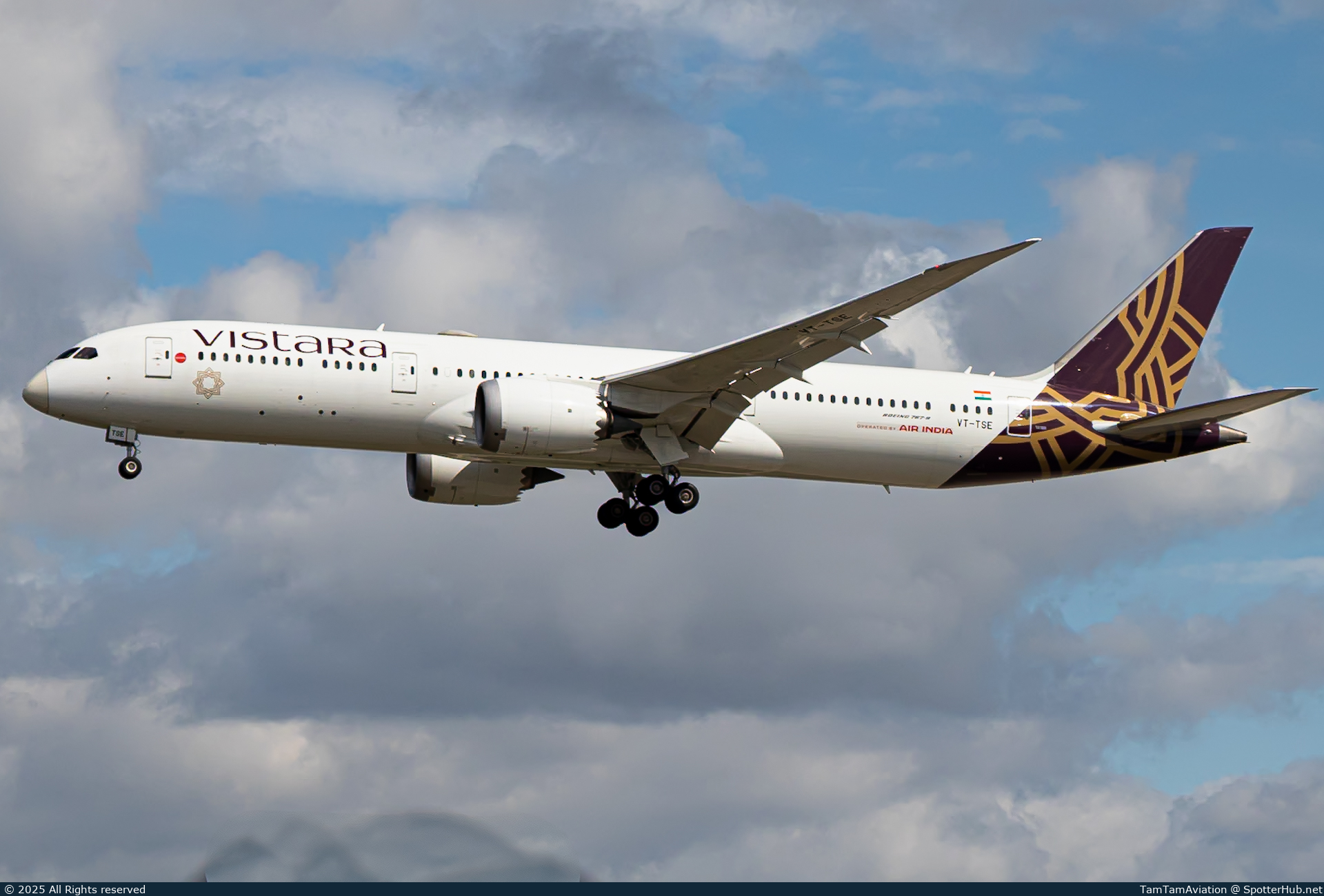 Photo of VT-TSE - Boeing 787-9 Dreamliner operated by Air India