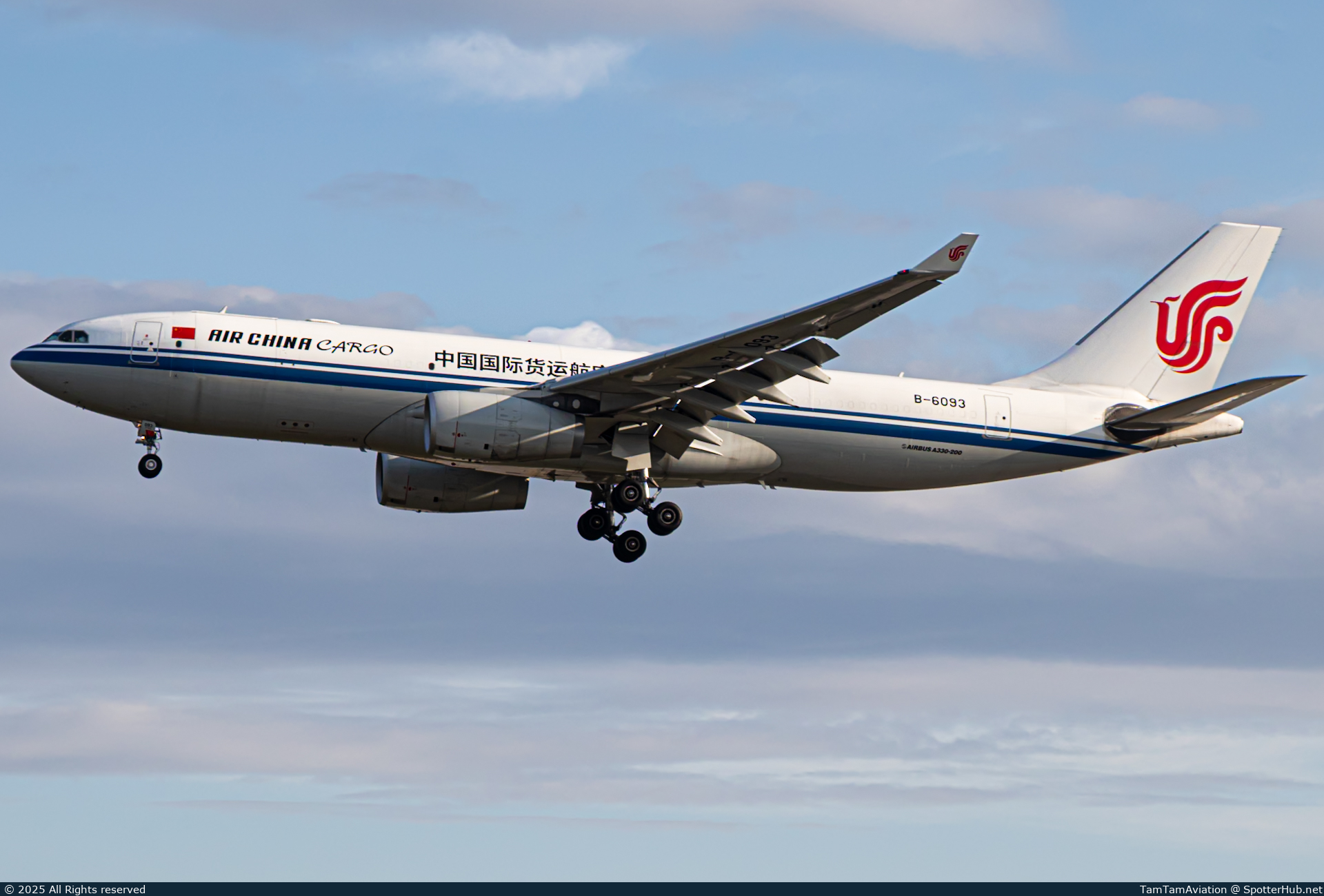 Photo of B-6093 - Airbus A330-243(P2F) operated by Air China Cargo
