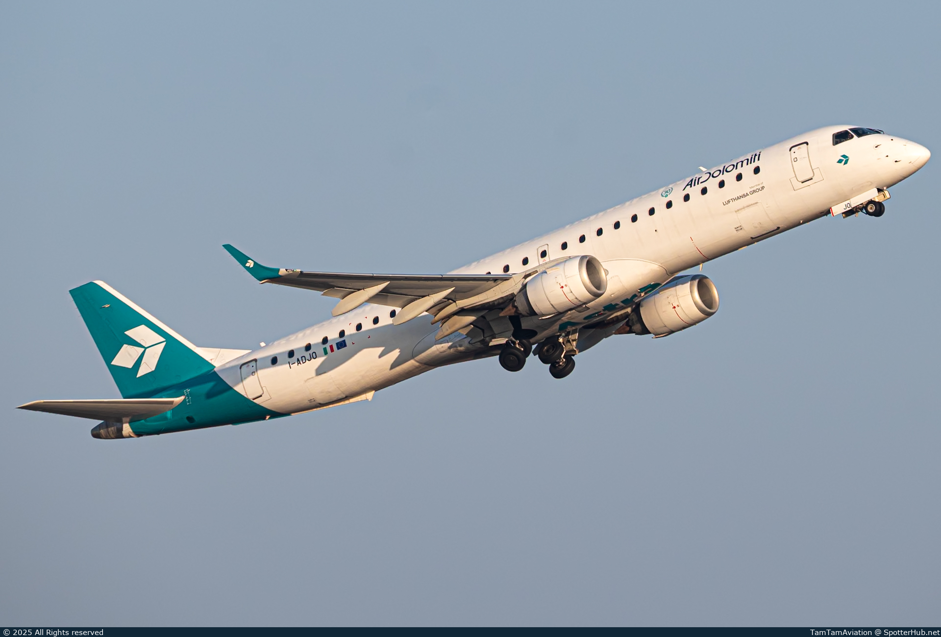 Photo of I-ADJO - Embraer ERJ-195LR operated by Air Dolomiti