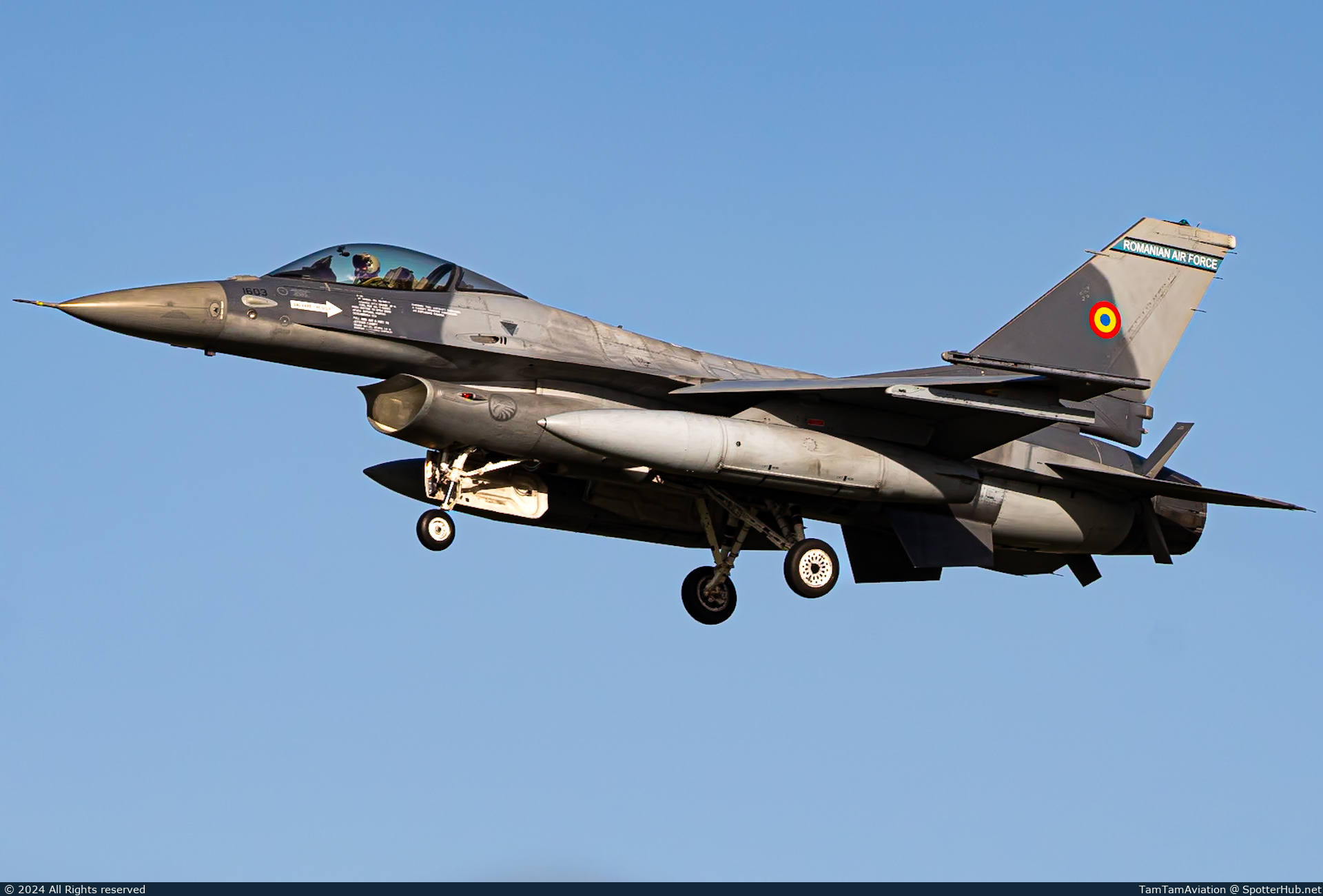 Photo of 1603 - General Dynamics F-16AM Fighting Falcon operated by Romanian Air Force