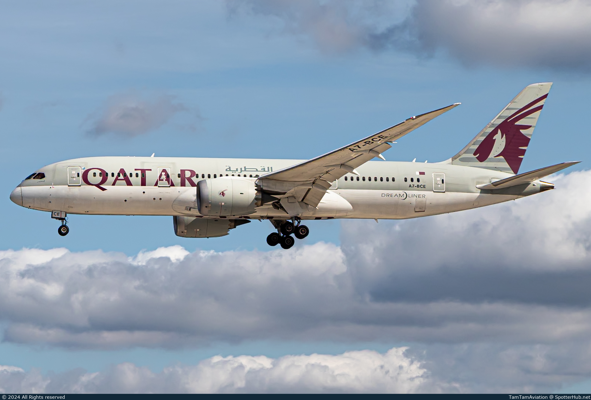 Photo of A7-BCE - Boeing 787-8 Dreamliner operated by Qatar Airways