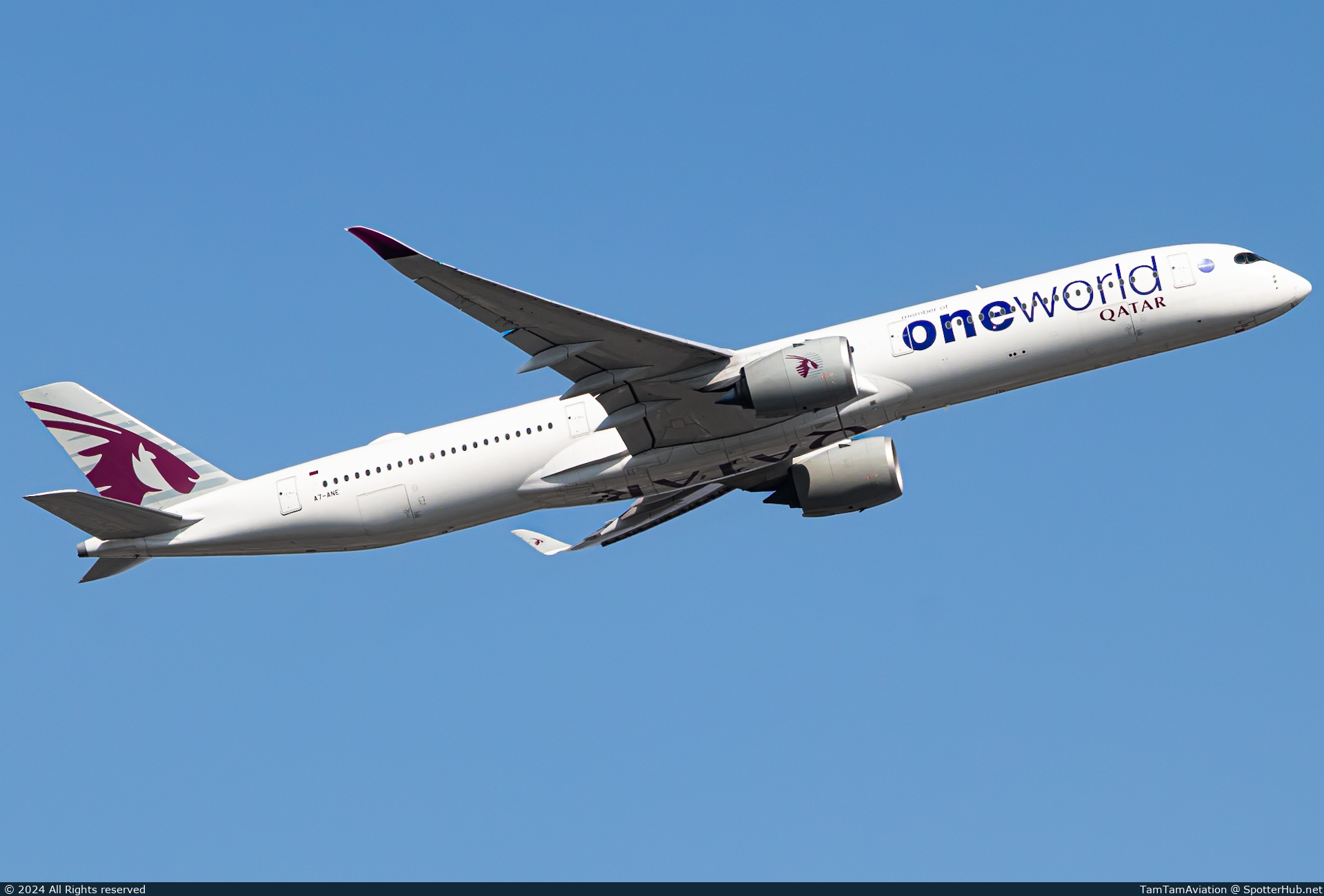 Photo of A7-ANE - Airbus A350-1041 operated by Qatar Airways