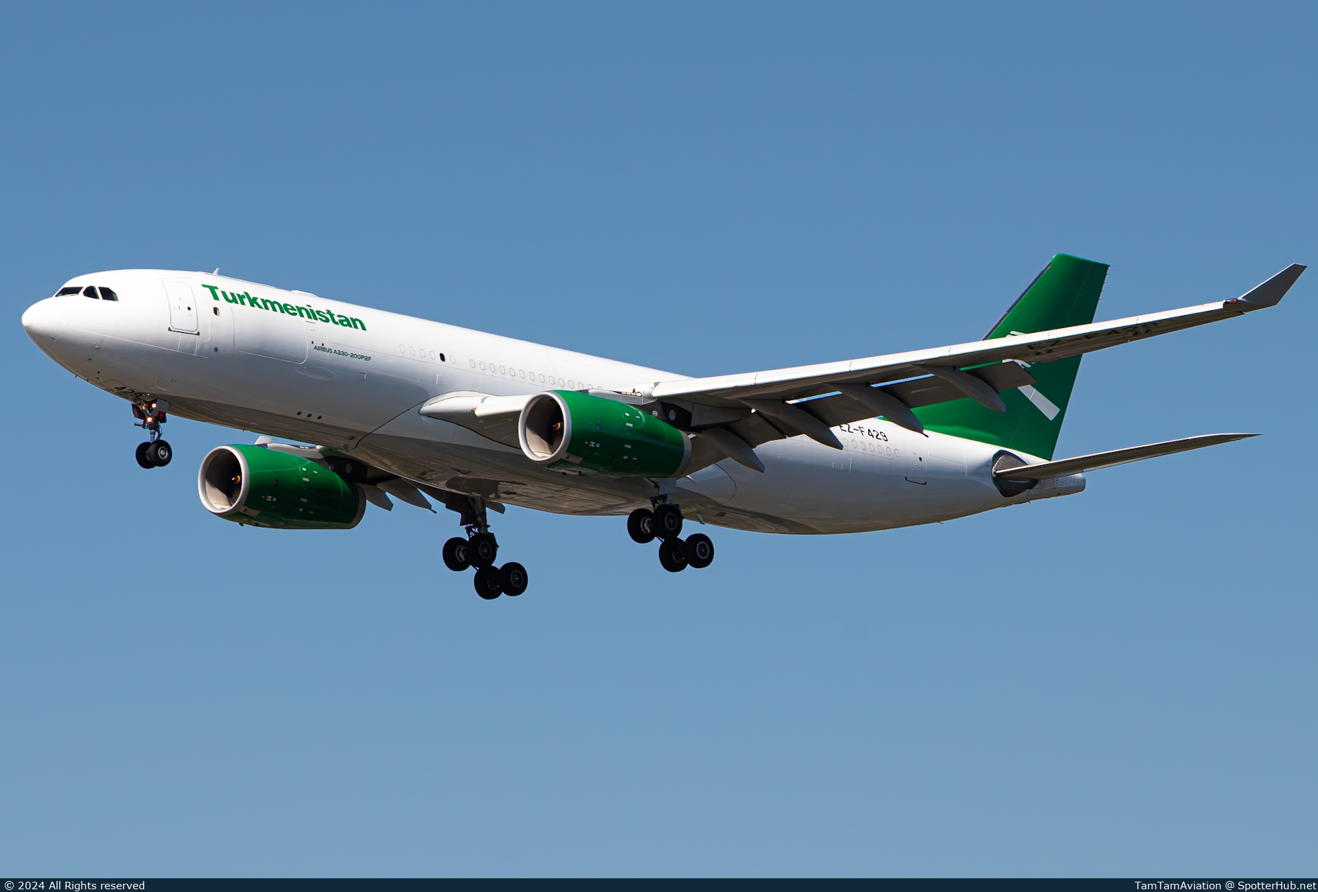 Photo of EZ-F429 - Airbus A330-243(P2F) operated by Turkmenistan Airlines Cargo