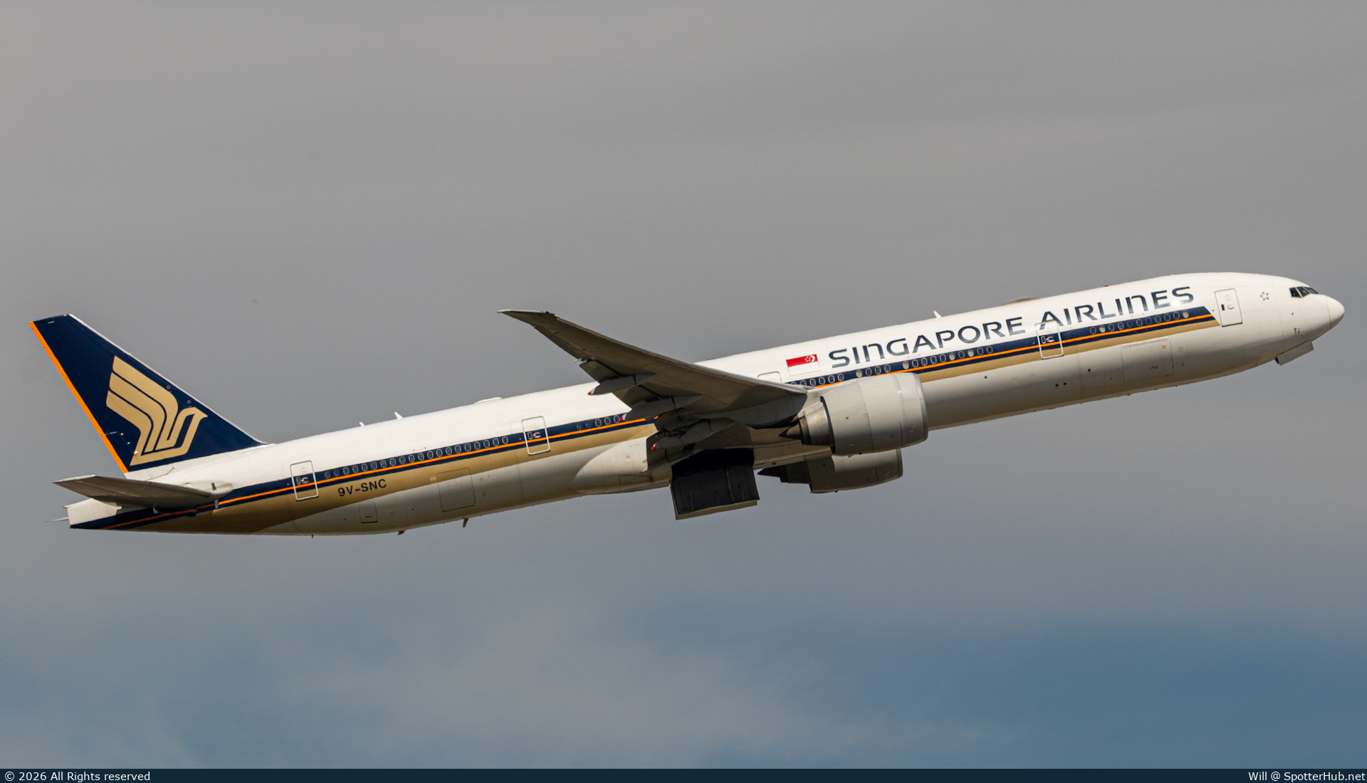 Photo of 9V-SNC - Boeing 777-312(ER) operated by Singapore Airlines