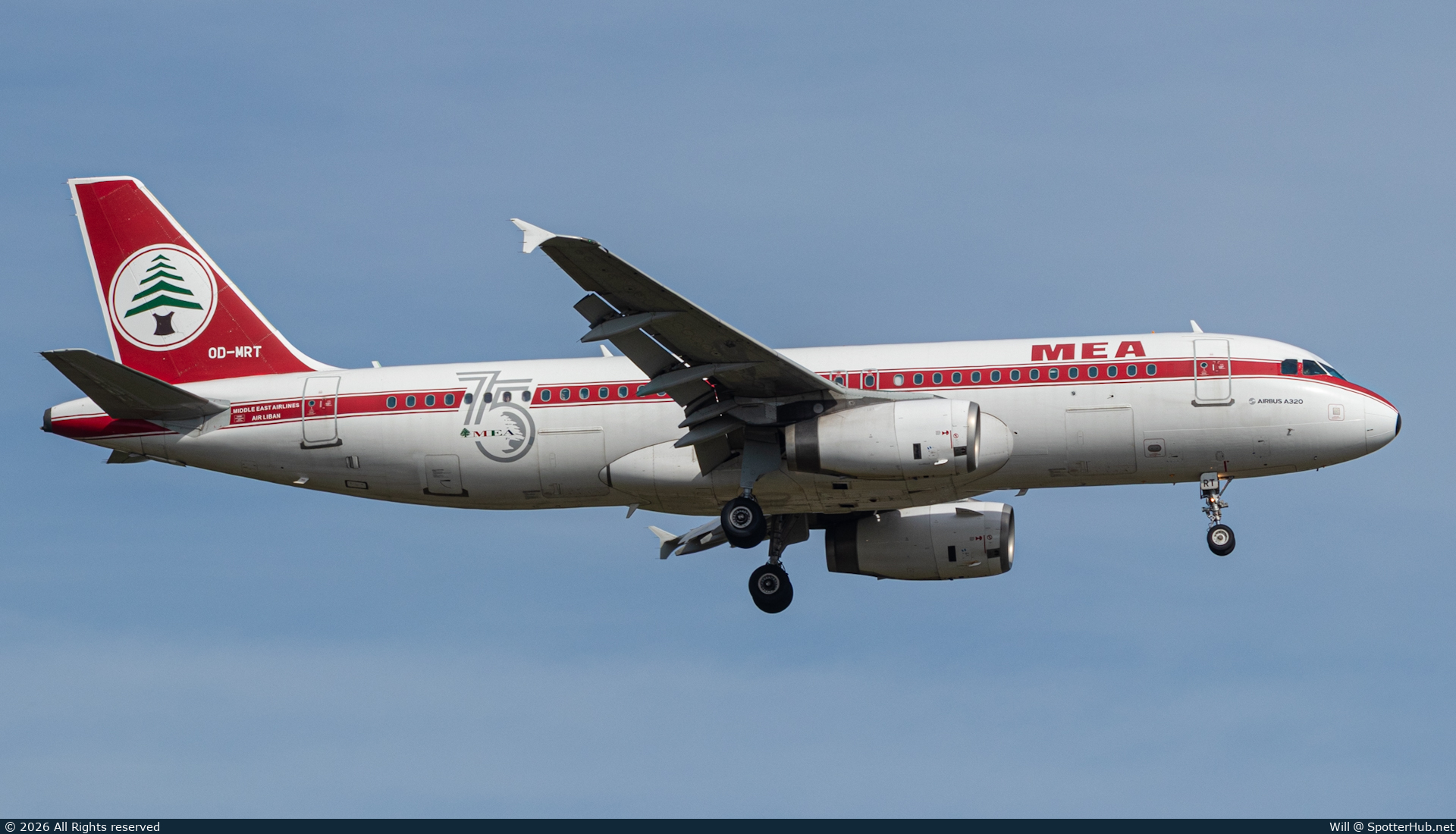 Photo of OD-MRT - Airbus A320-232 operated by MEA Middle East Airlines