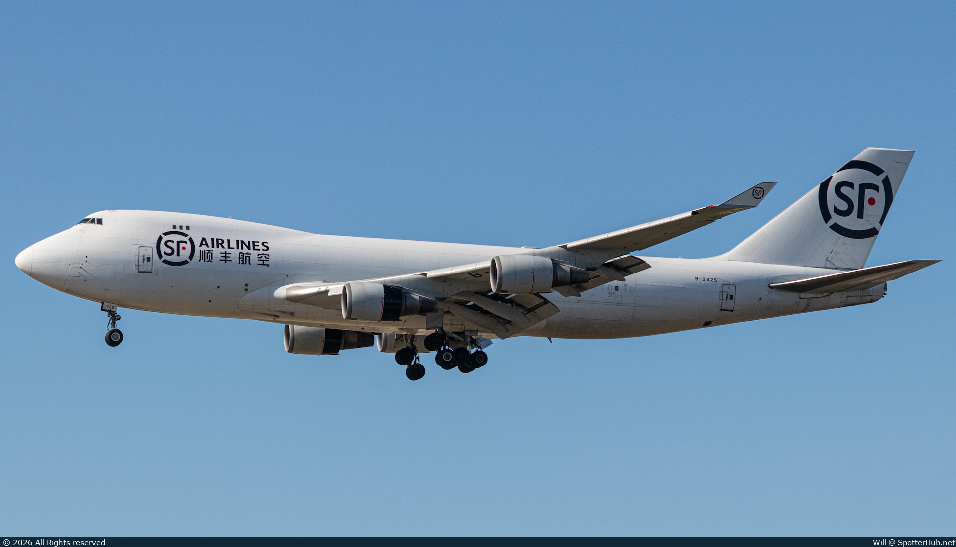Photo of B-2425 - Boeing 747-40BF(ER) operated by SF Airlines