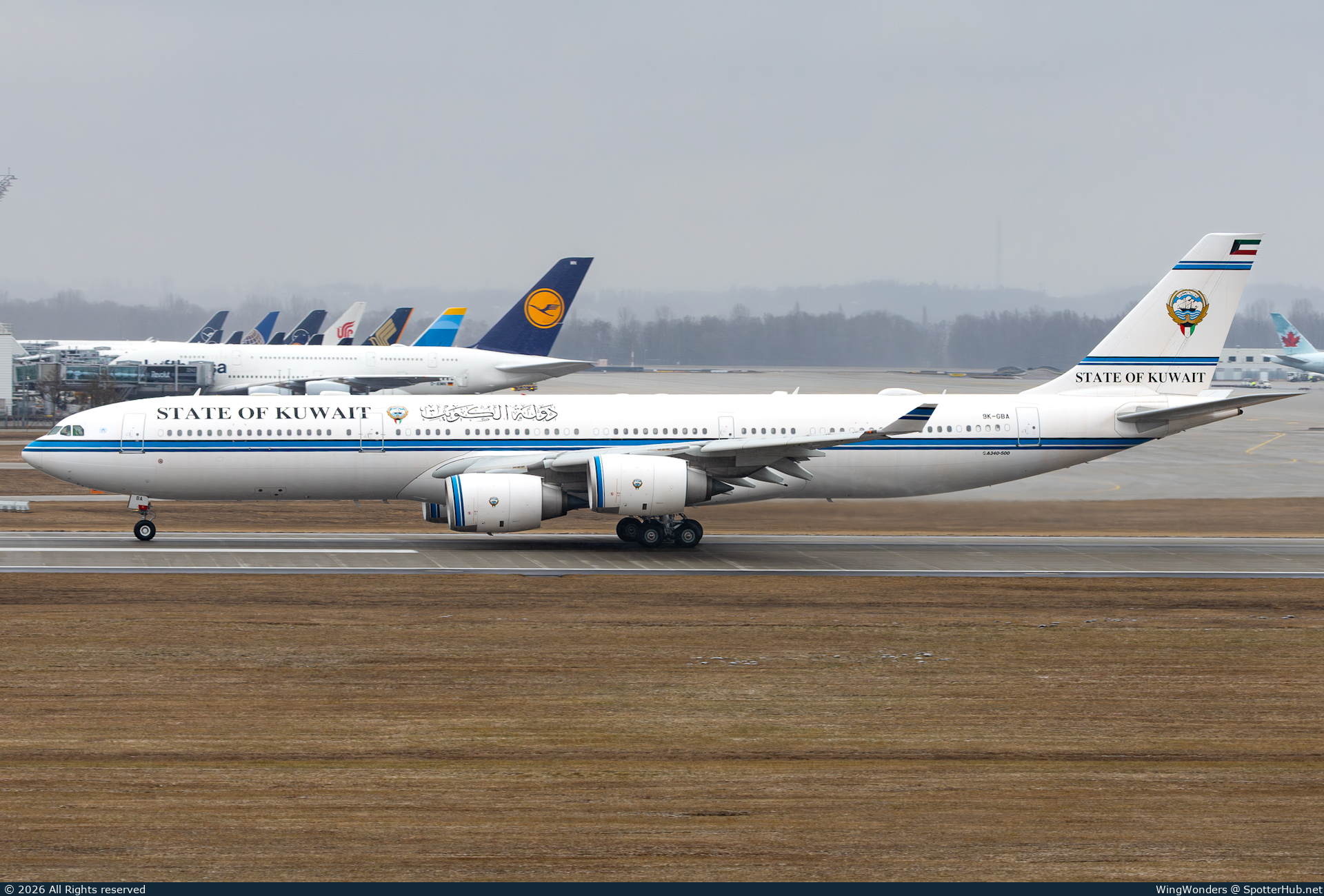 Photo of 9K-GBA - Airbus A340-541 operated by Government of Kuwait