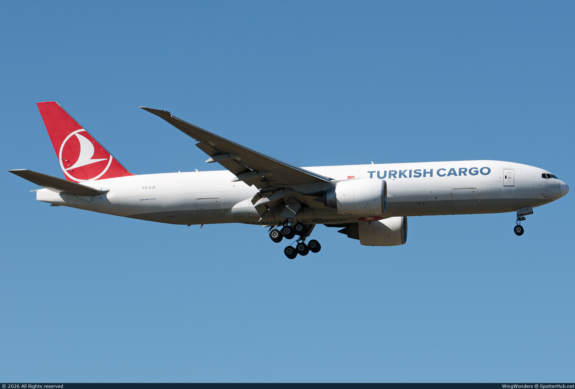 Photo of TC-LJL - Boeing 777-FF2 operated by Turkish Airlines Cargo