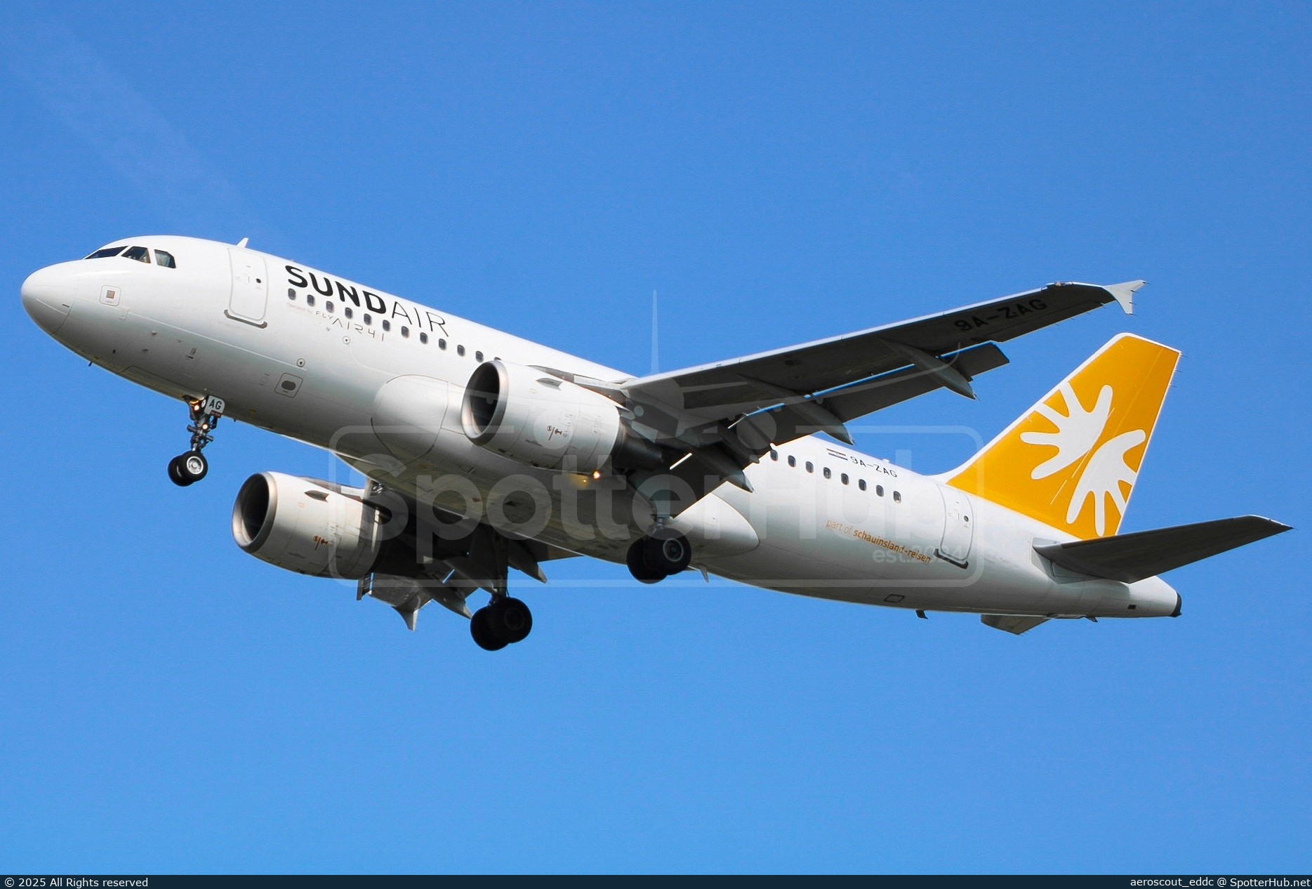 Photo of 9A-ZAG - Airbus A319-111 operated by Sundair (opb Fly Air41 Airways)