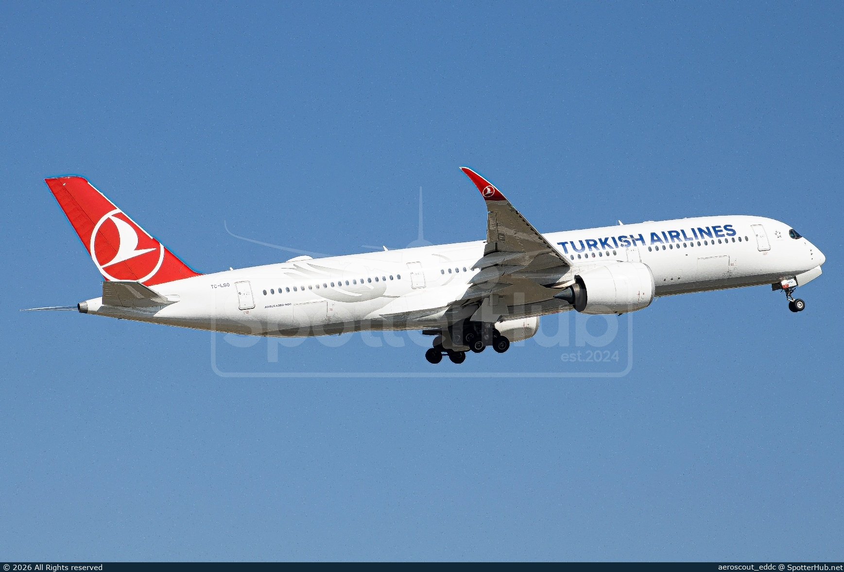 Photo of TC-LGO - Airbus A350-941 operated by Turkish Airlines