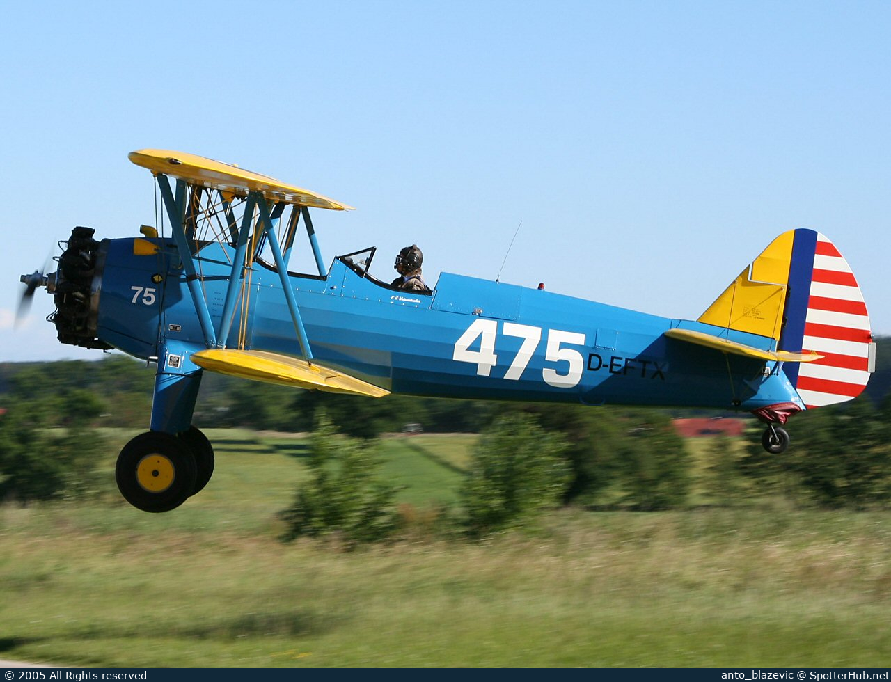 Photo of D-EFTX - Boeing N2S-4 Kaydet operated by Private