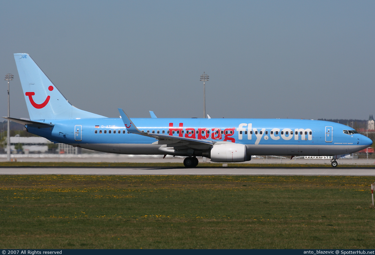 Photo of D-ATUE - Boeing 737-8K5 operated by Hapagfly