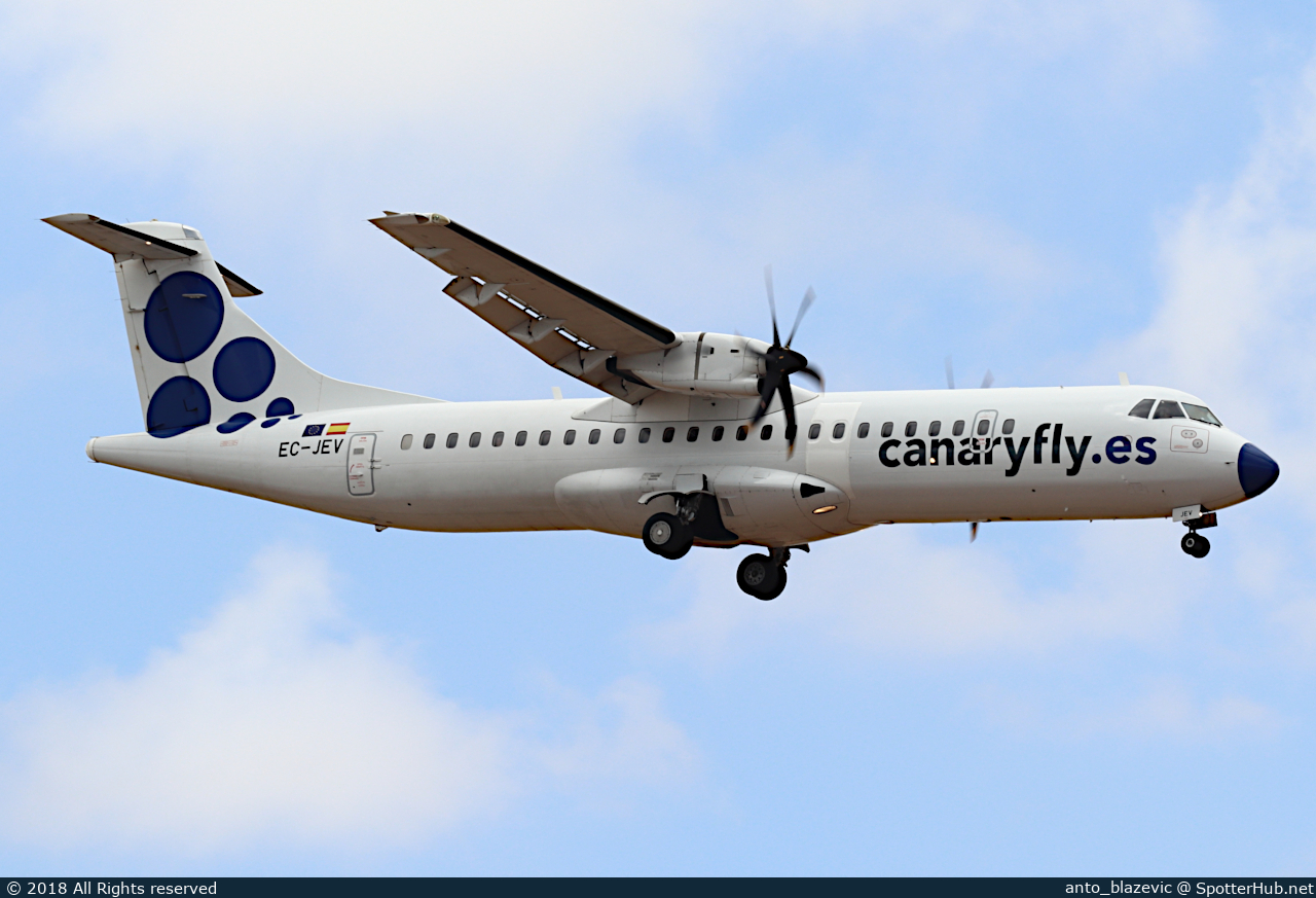 Photo of EC-JEV - ATR 72-500 operated by Canaryfly