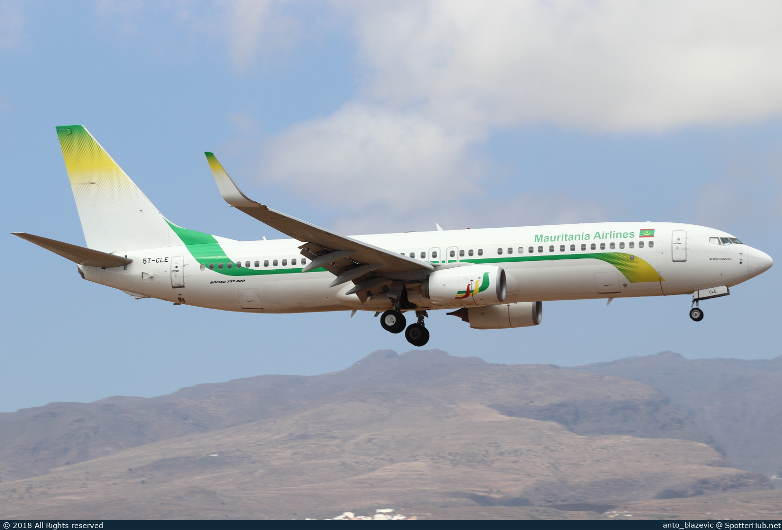 Photo of 5T-CLE - Boeing 737-88V operated by Mauritania Airlines