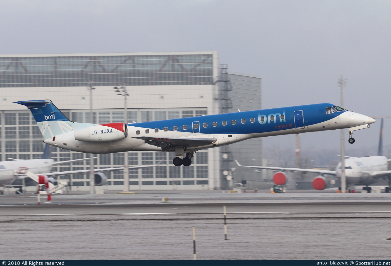 Photo of G-RJXA - Embraer ERJ-145EP operated by bmi Regional