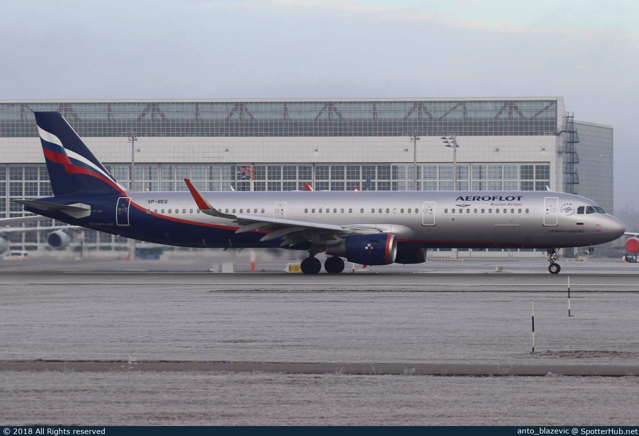 Photo of VP-BEG - Airbus A321-211 operated by Aeroflot