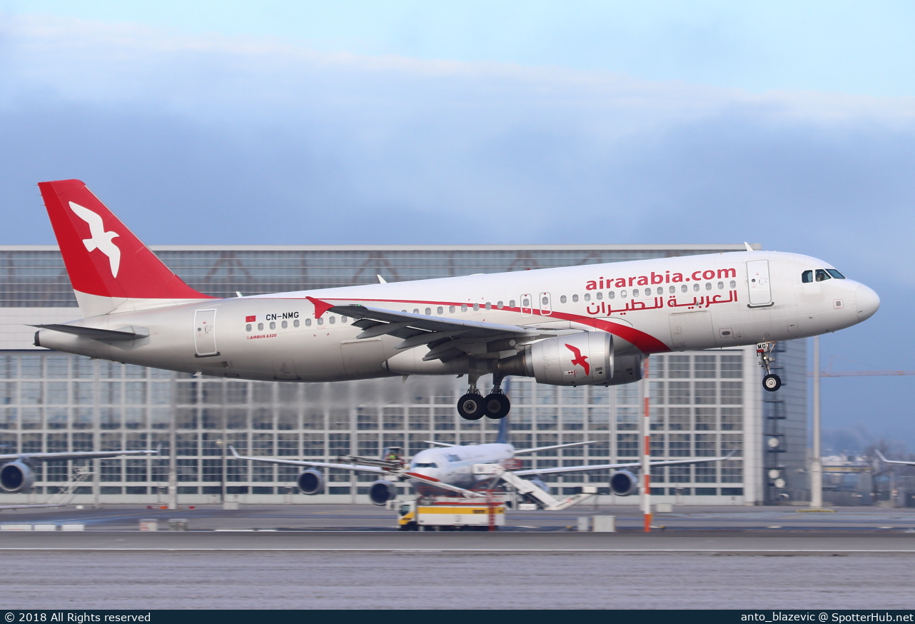 Photo of CN-NMG - Airbus A320-214 operated by Air Arabia Maroc