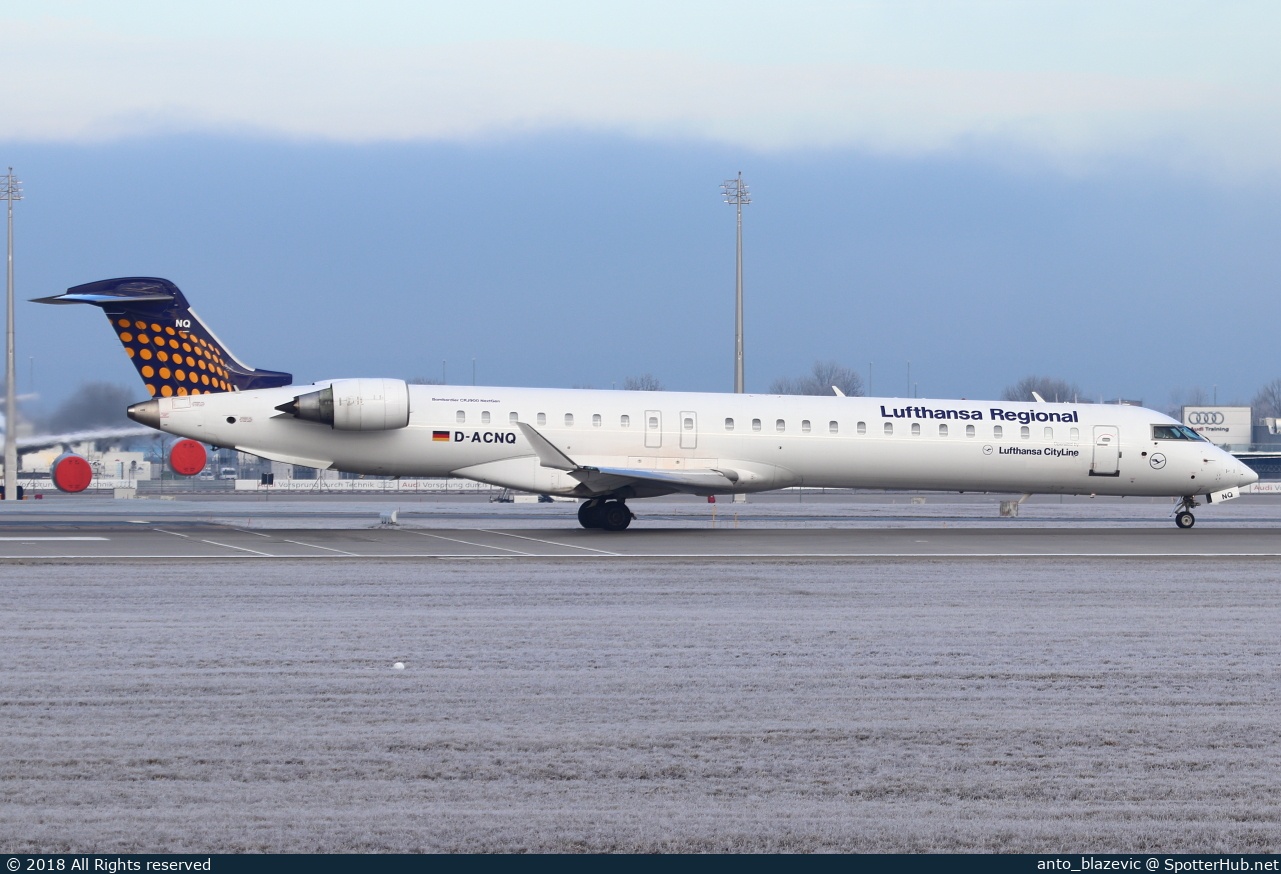 Photo of D-ACNQ - Bombardier CRJ-900LR operated by Lufthansa CityLine