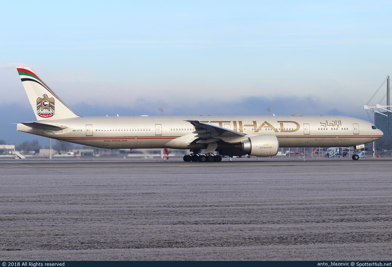 Photo of A6-ETR - Boeing 777-3FX(ER) operated by Etihad Airways