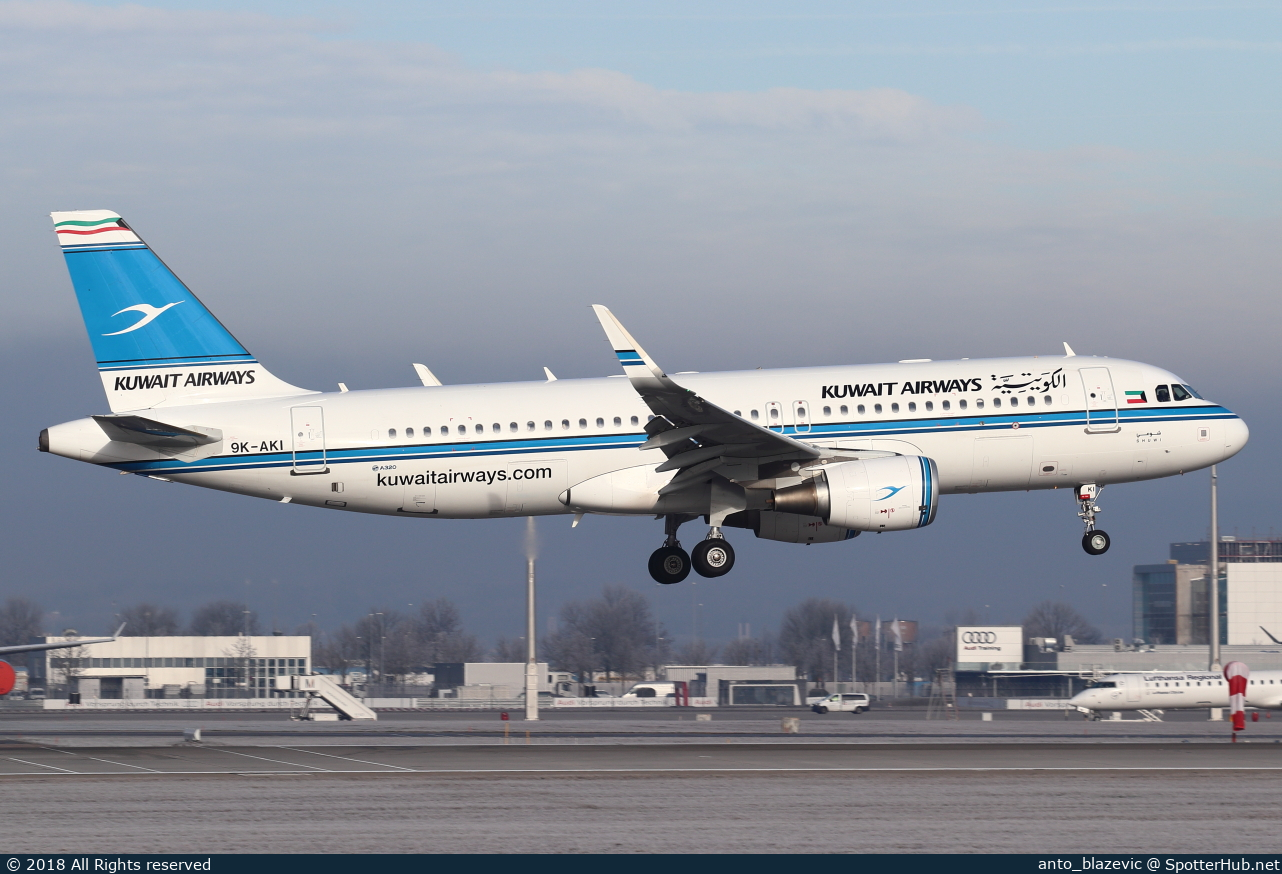 Photo of 9K-AKI - Airbus A320-214 operated by Kuwait Airways