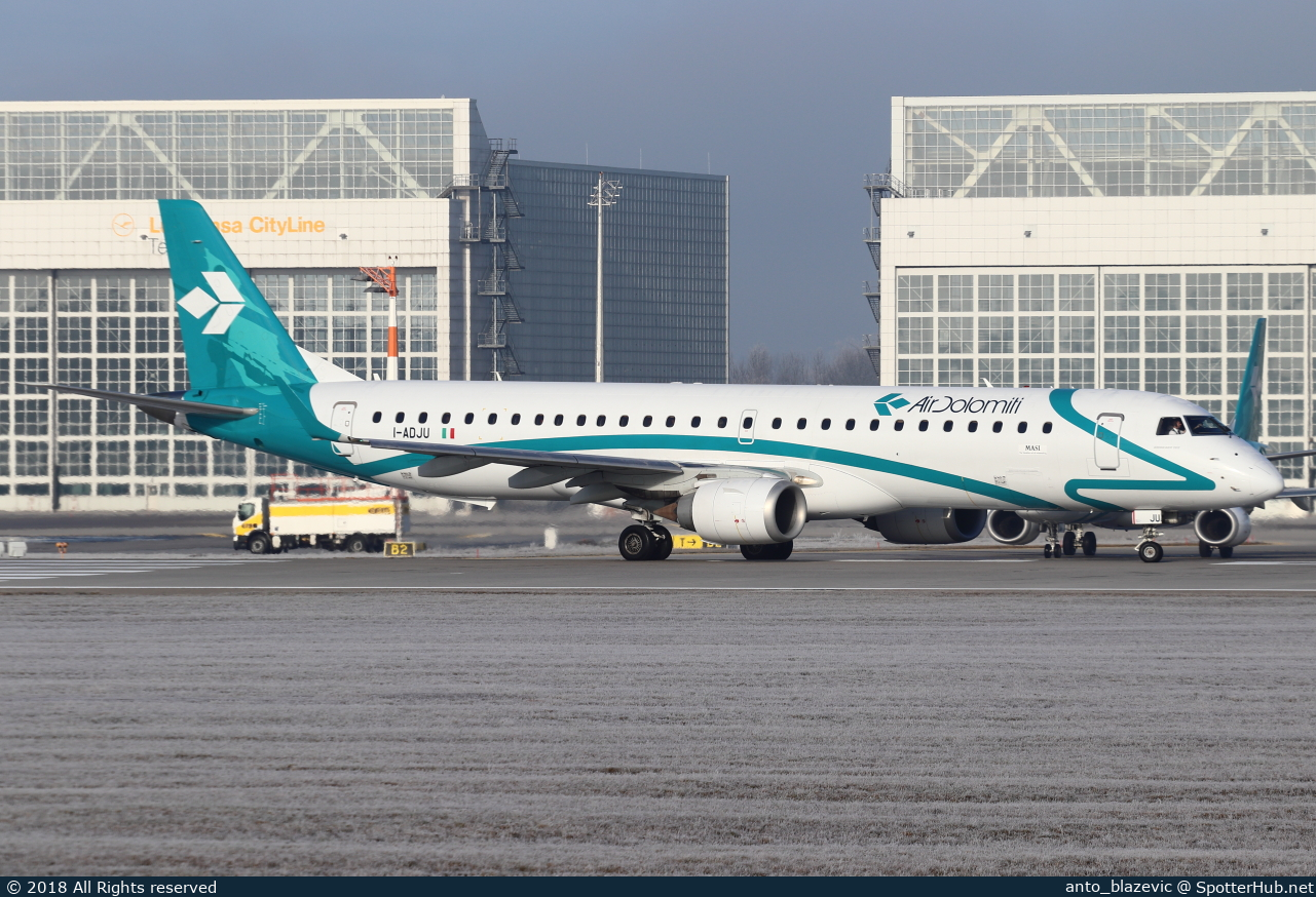 Photo of I-ADJU - Embraer ERJ-195LR operated by Air Dolomiti