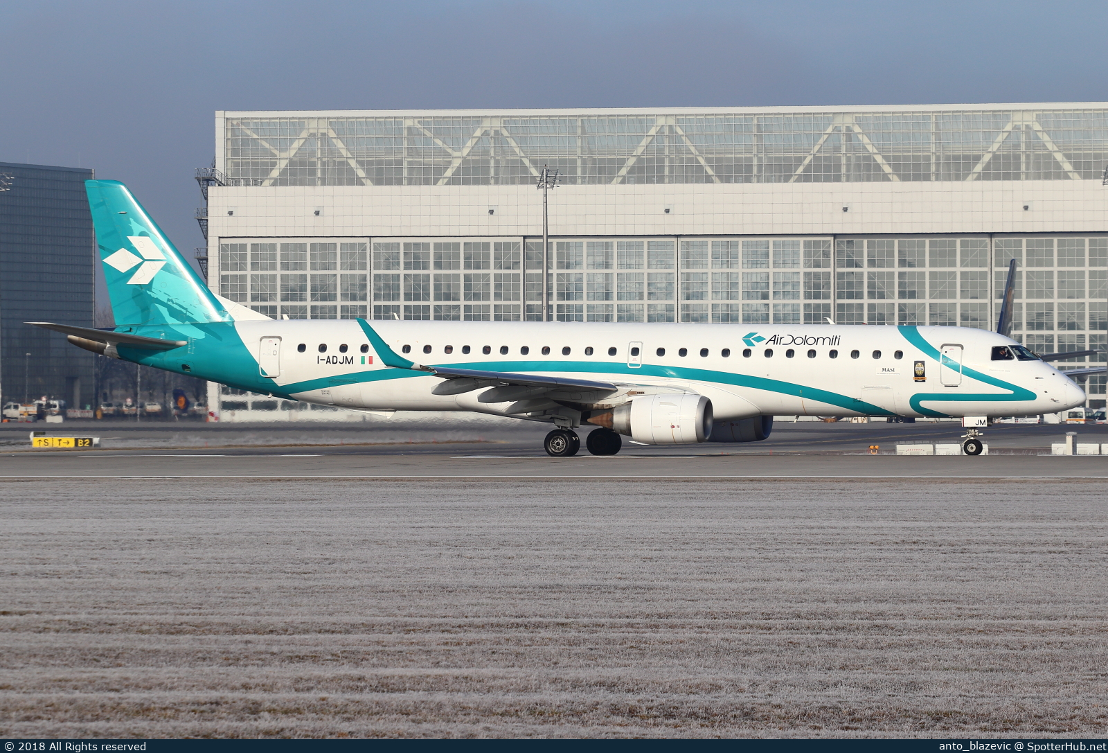 Photo of I-ADJM - Embraer ERJ-195LR operated by Air Dolomiti