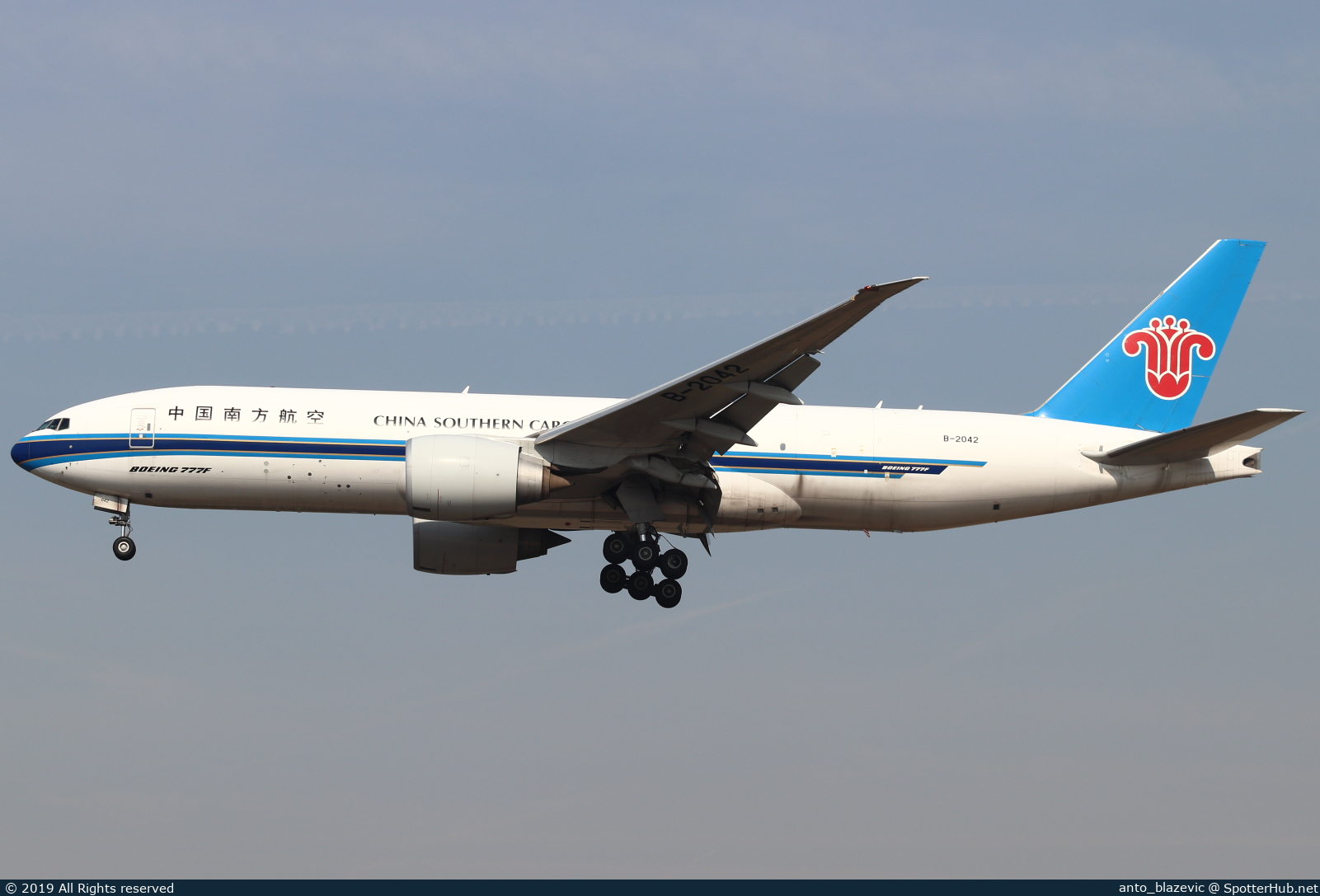 Photo of B-2042 - Boeing 777-F1B operated by China Southern Cargo