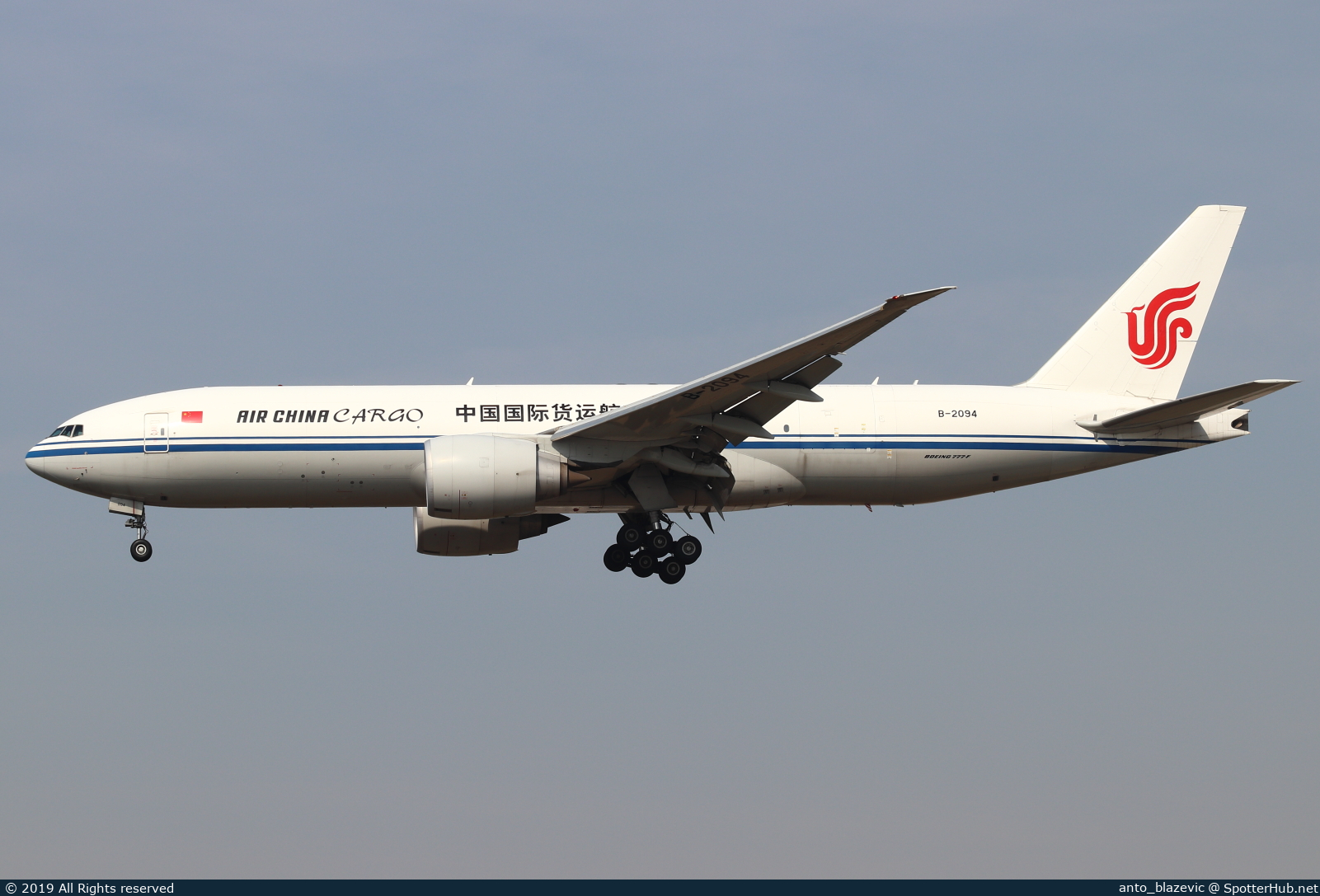 Photo of B-2094 - Boeing 777-FFT operated by Air China Cargo