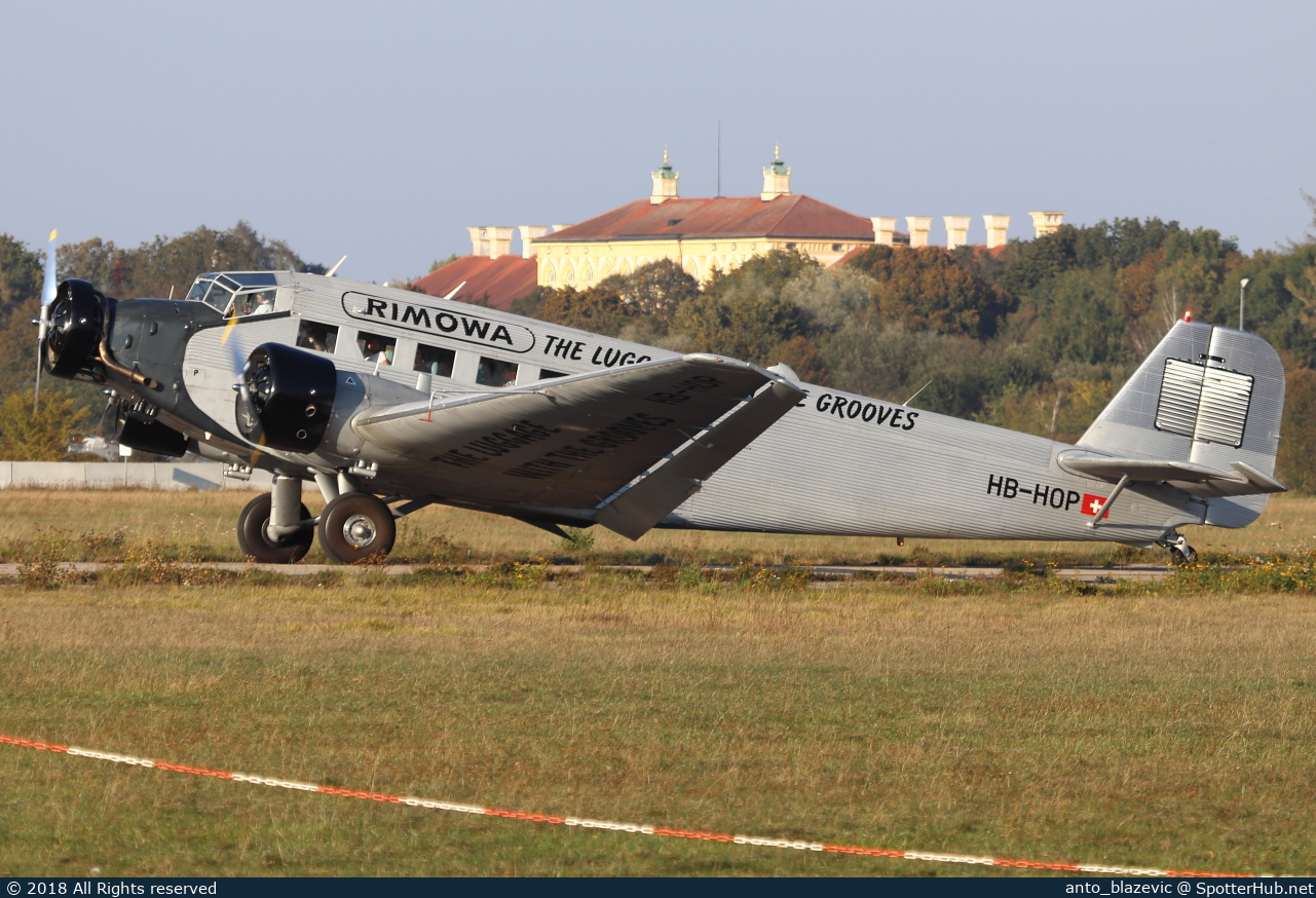 Photo of HB-HOP - Junkers Ju 52/3mg4e operated by Ju-Air