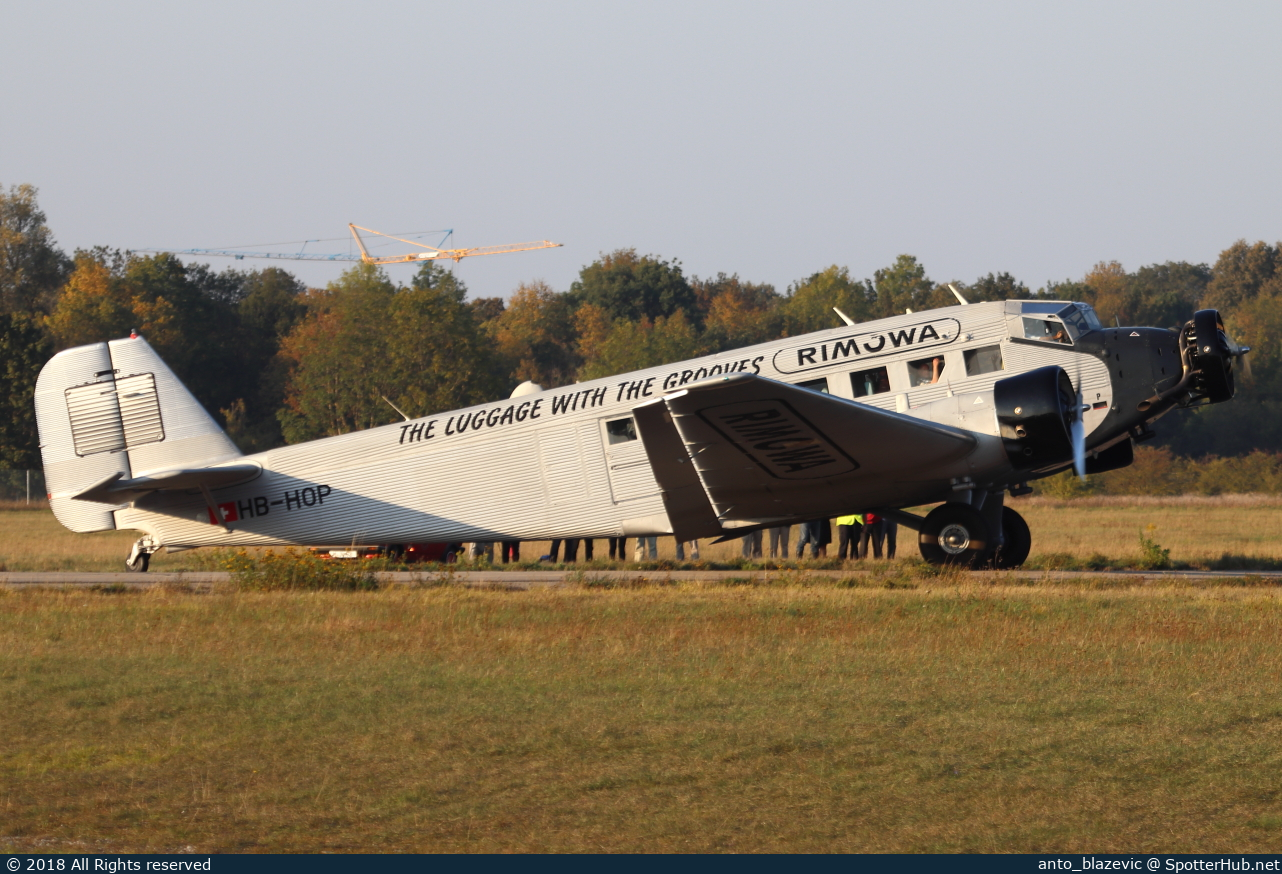 Photo of HB-HOP - Junkers Ju 52/3mg4e operated by Ju-Air