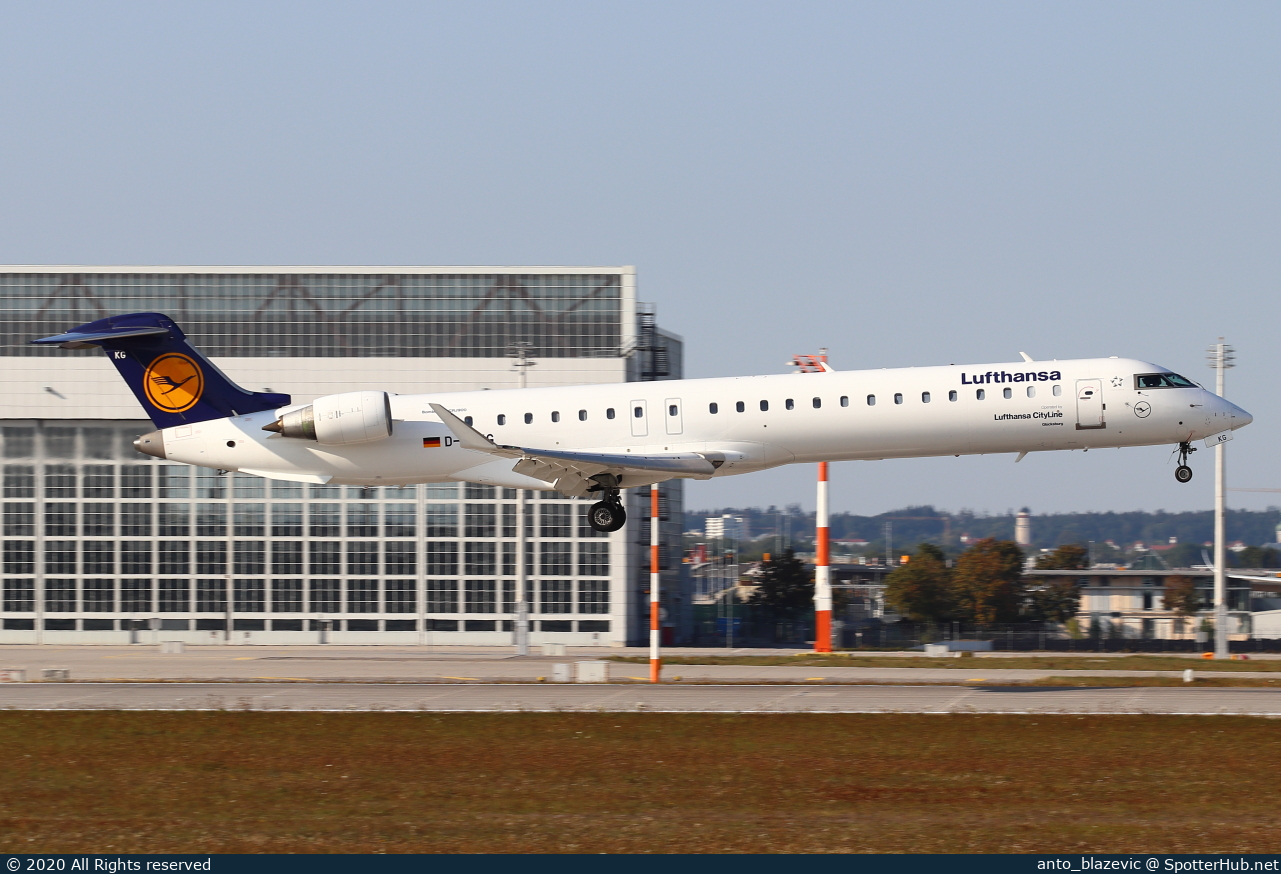 Photo of D-ACKG - Bombardier CRJ-900LR operated by Lufthansa CityLine