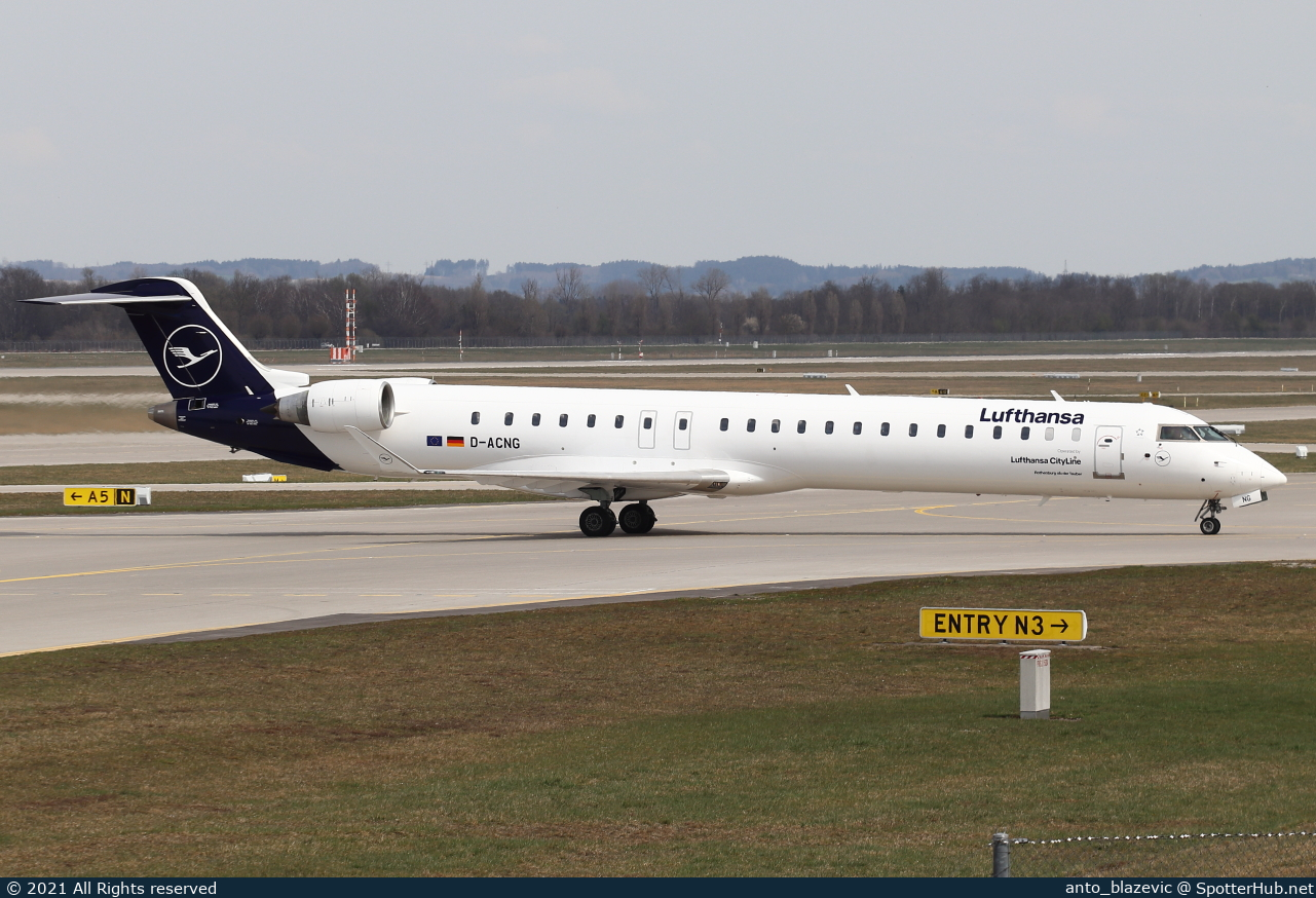 Photo of D-ACNG - Bombardier CRJ-900LR operated by Lufthansa CityLine
