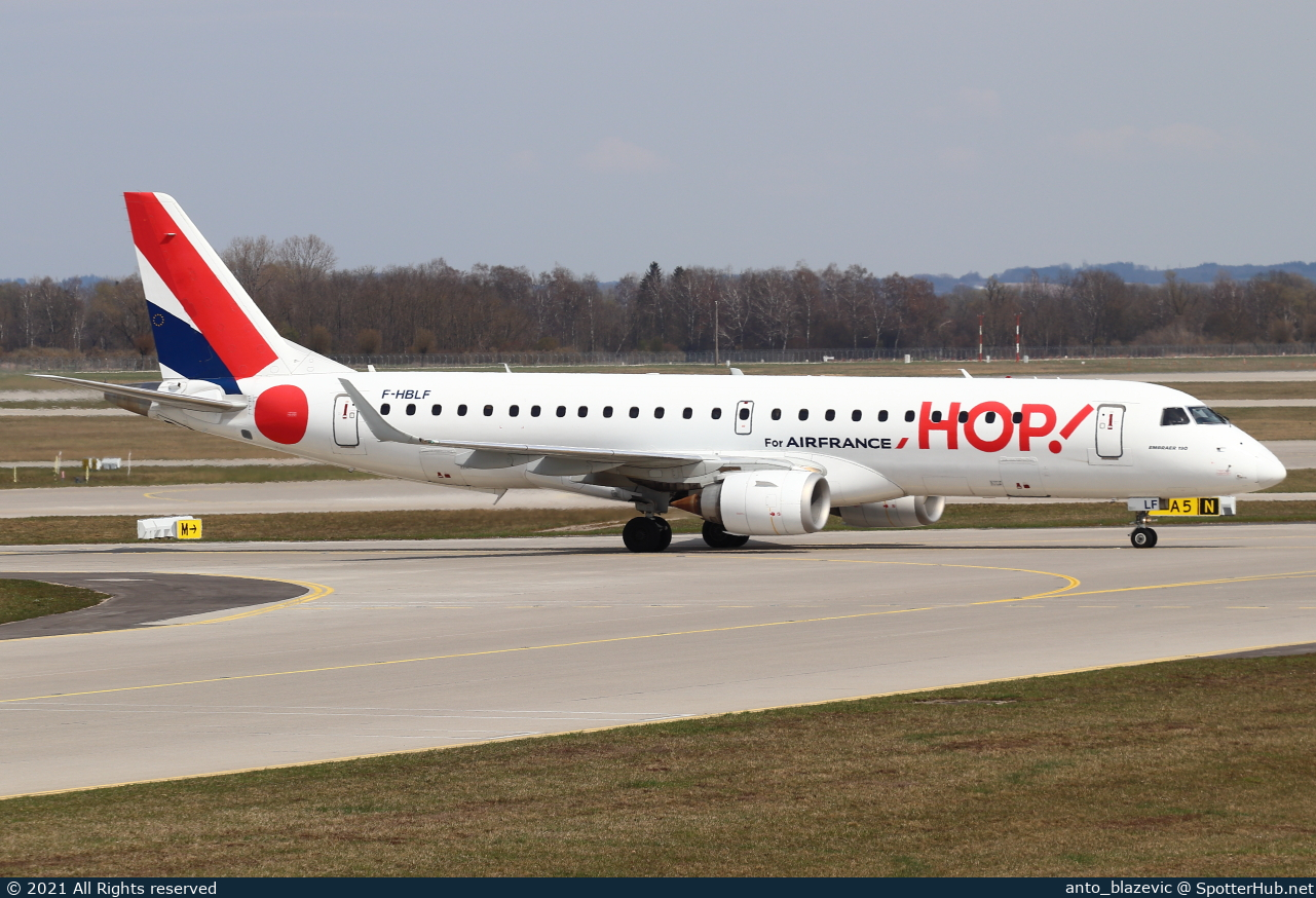 Photo of F-HBLF - Embraer ERJ-190LR operated by Air France HOP