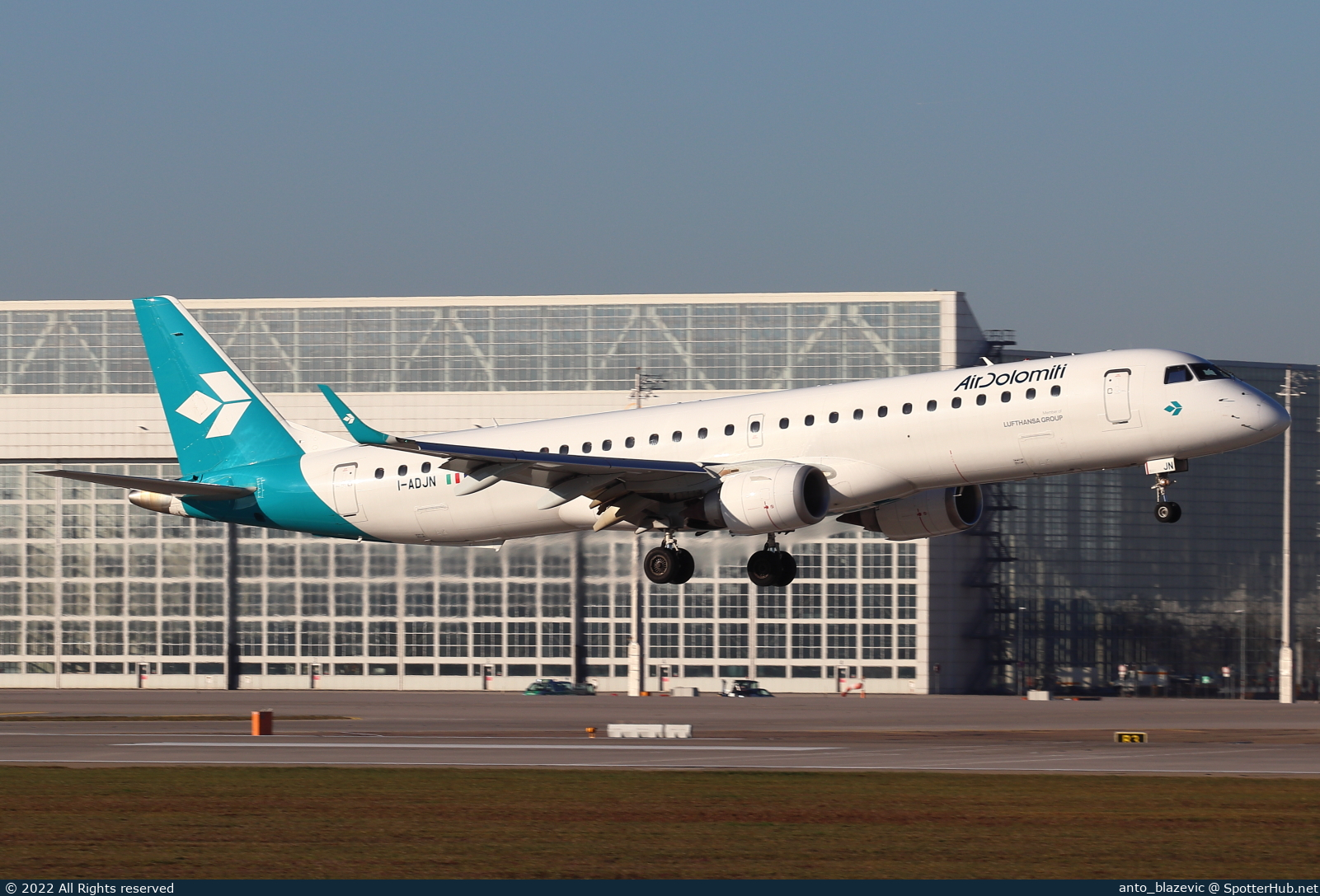 Photo of I-ADJN - Embraer ERJ-195LR operated by Air Dolomiti