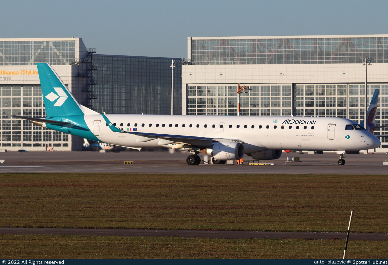 Photo of I-ADJO - Embraer ERJ-195LR operated by Air Dolomiti