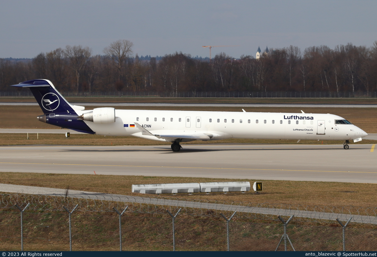 Photo of D-ACNN - Bombardier CRJ-900LR operated by Lufthansa CityLine
