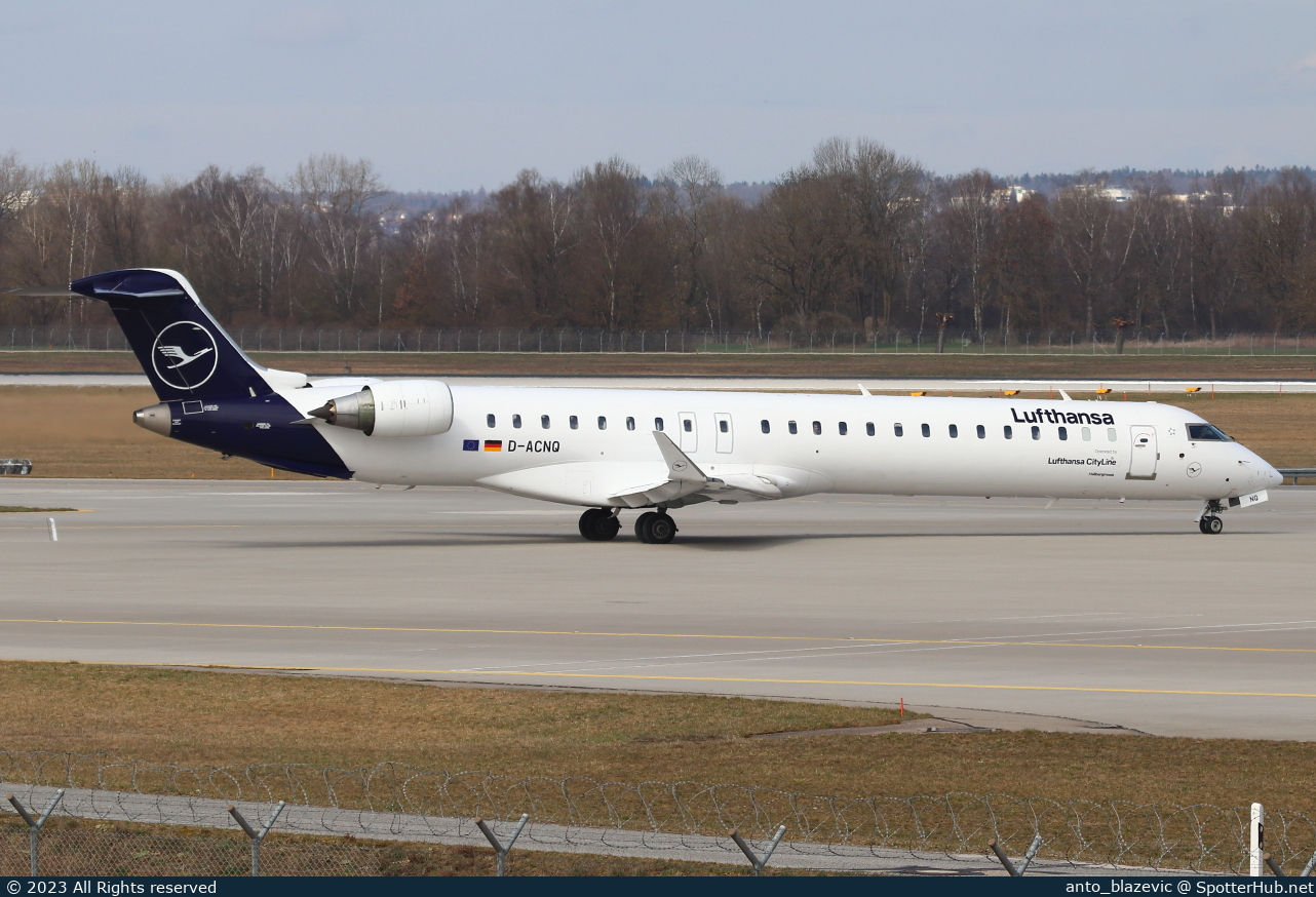 Photo of D-ACNQ - Bombardier CRJ-900LR operated by Lufthansa CityLine