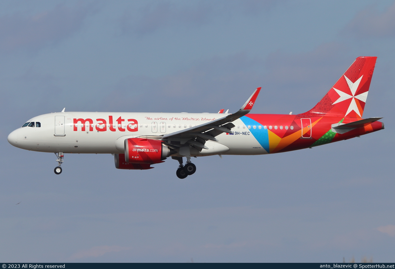 Photo of 9H-NEC - Airbus A320-251N operated by Air Malta