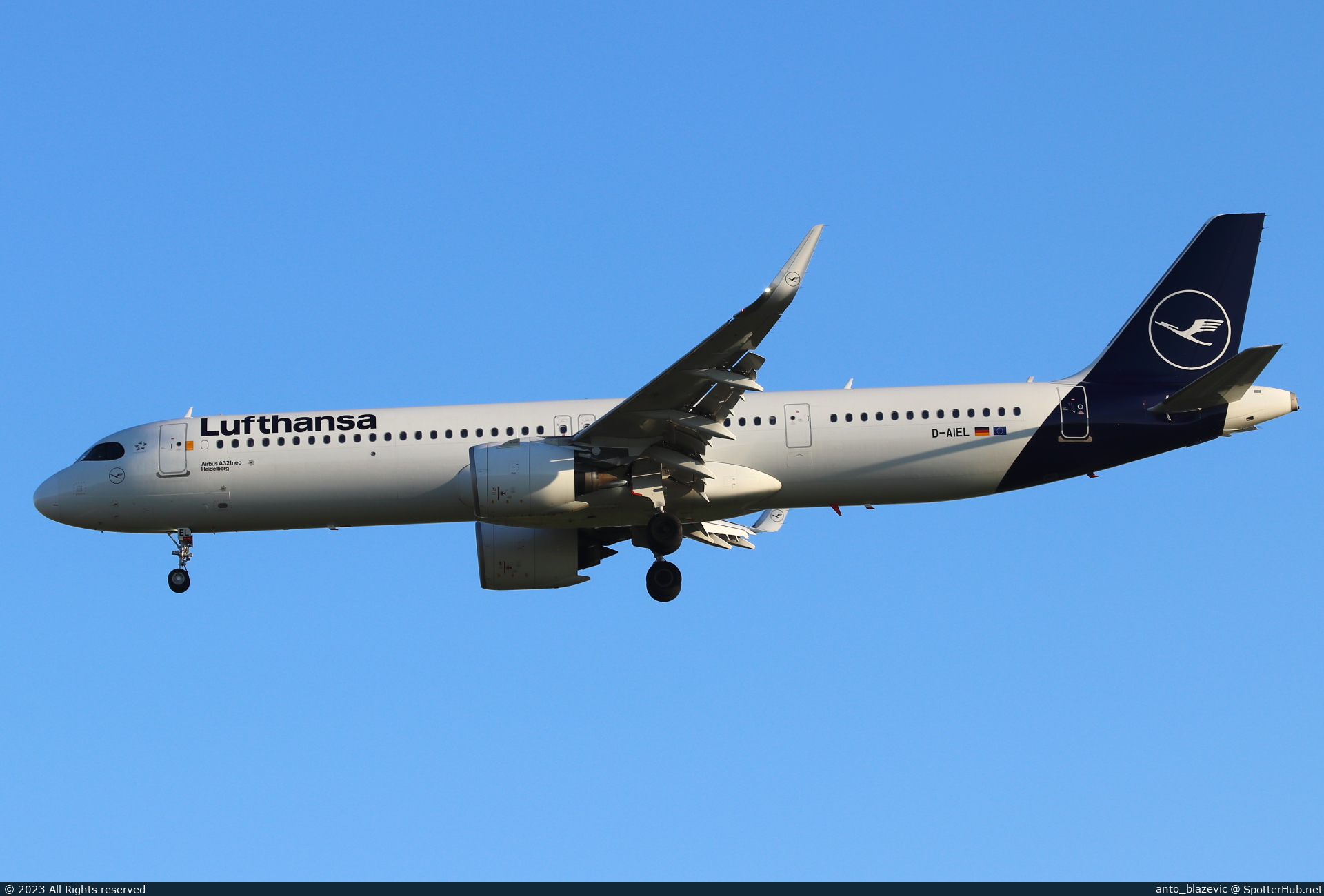 Photo of D-AIEL - Airbus A321-271NX operated by Lufthansa