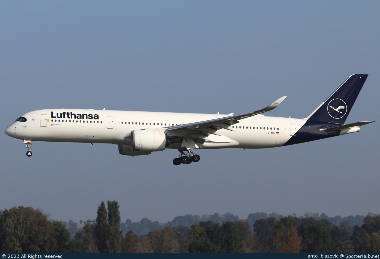 Photo of D-AIXJ - Airbus A350-941 operated by Lufthansa