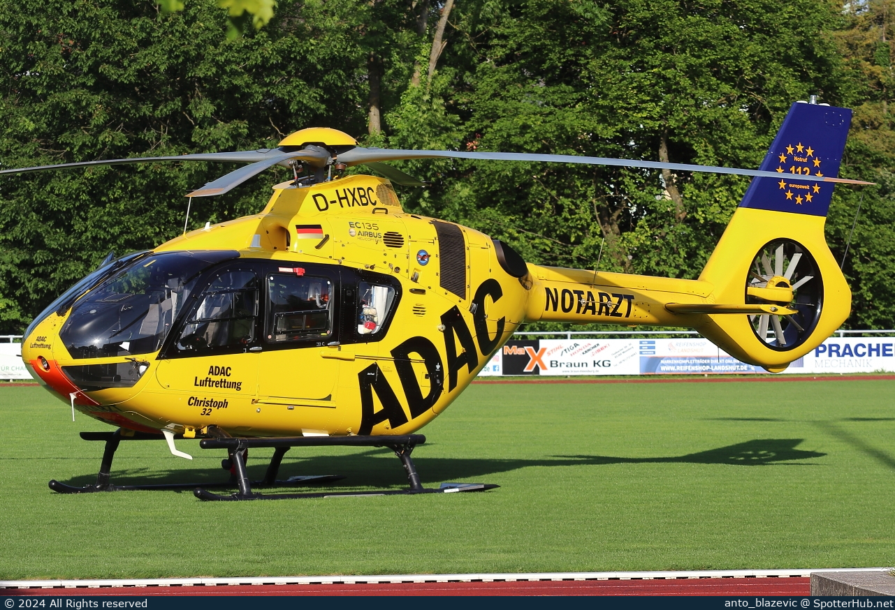 Photo of D-HXBC - Airbus Helicopters H135 operated by ADAC Luftrettung